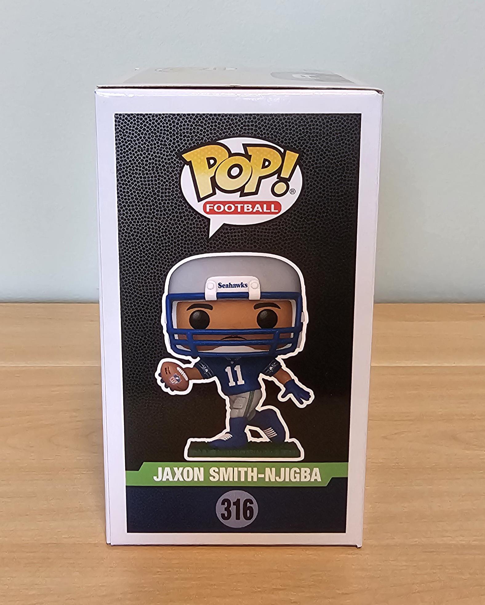 Jaxon Smith Njigba Signed Autographed Seattle Seahawks Funko Pop NFL Holo & COA
