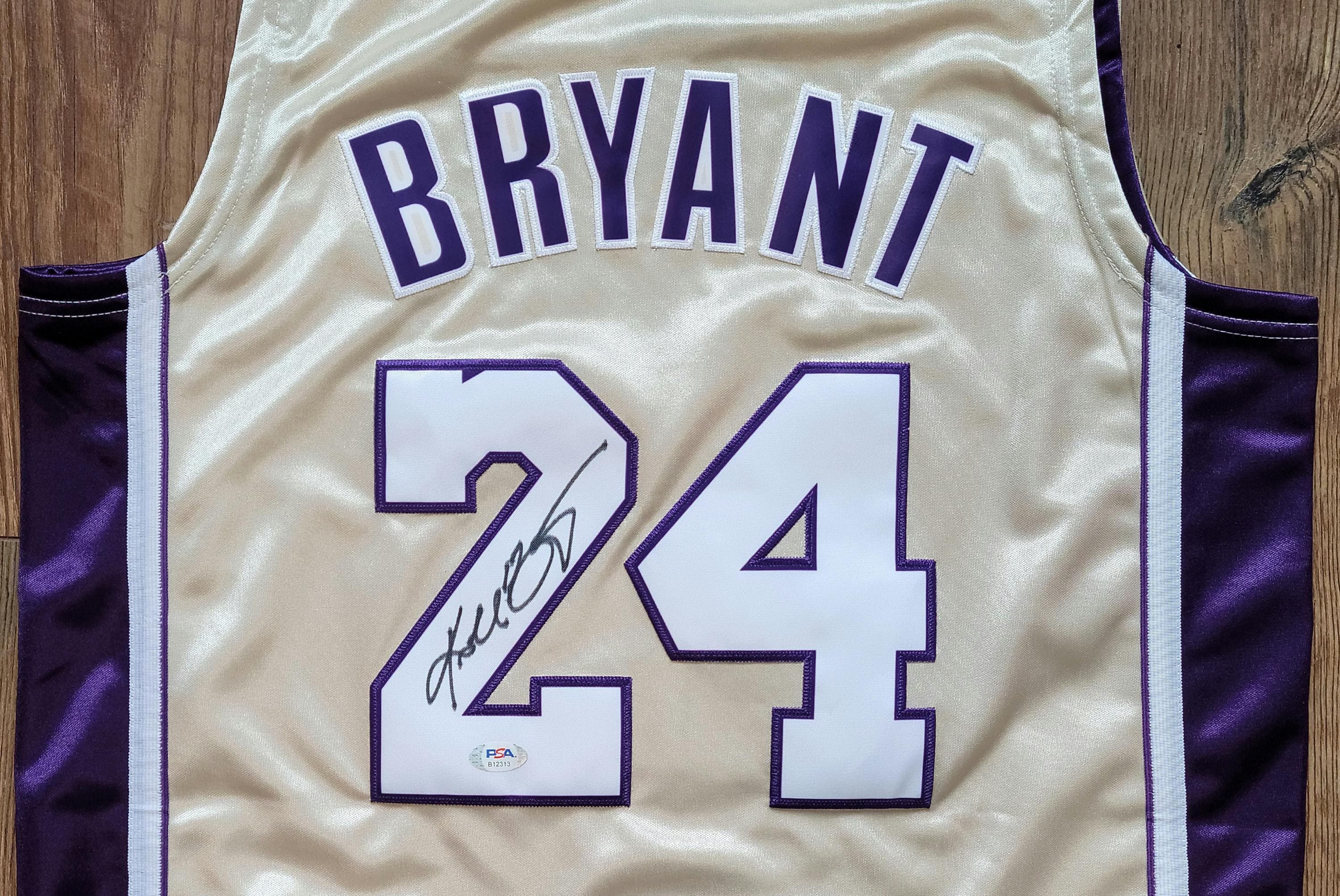 1996-2016 Rare Hall of Fame Kobe Bryant Signed Jersey PSA COA Autographed
