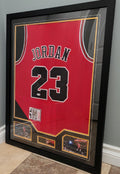 FRAMED! 1997-1998 Michael Jordan Signed Bulls Mitchell & Ness Jersey PSA COA Autographed