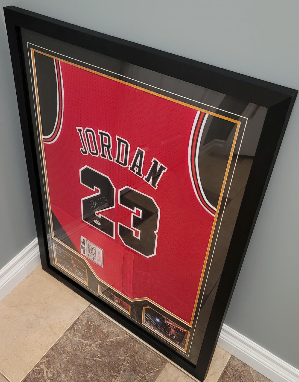 FRAMED! 1997-1998 Michael Jordan Signed Bulls Mitchell & Ness Jersey PSA COA Autographed
