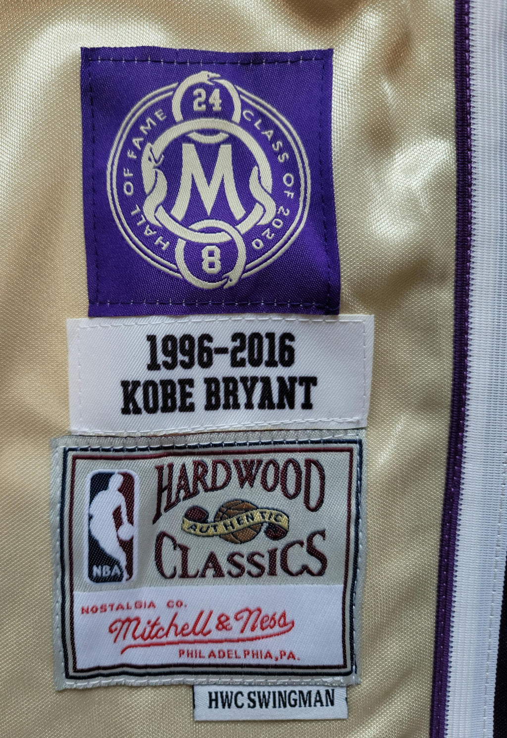 1996-2016 Rare Hall of Fame Kobe Bryant Signed Jersey PSA COA Autographed