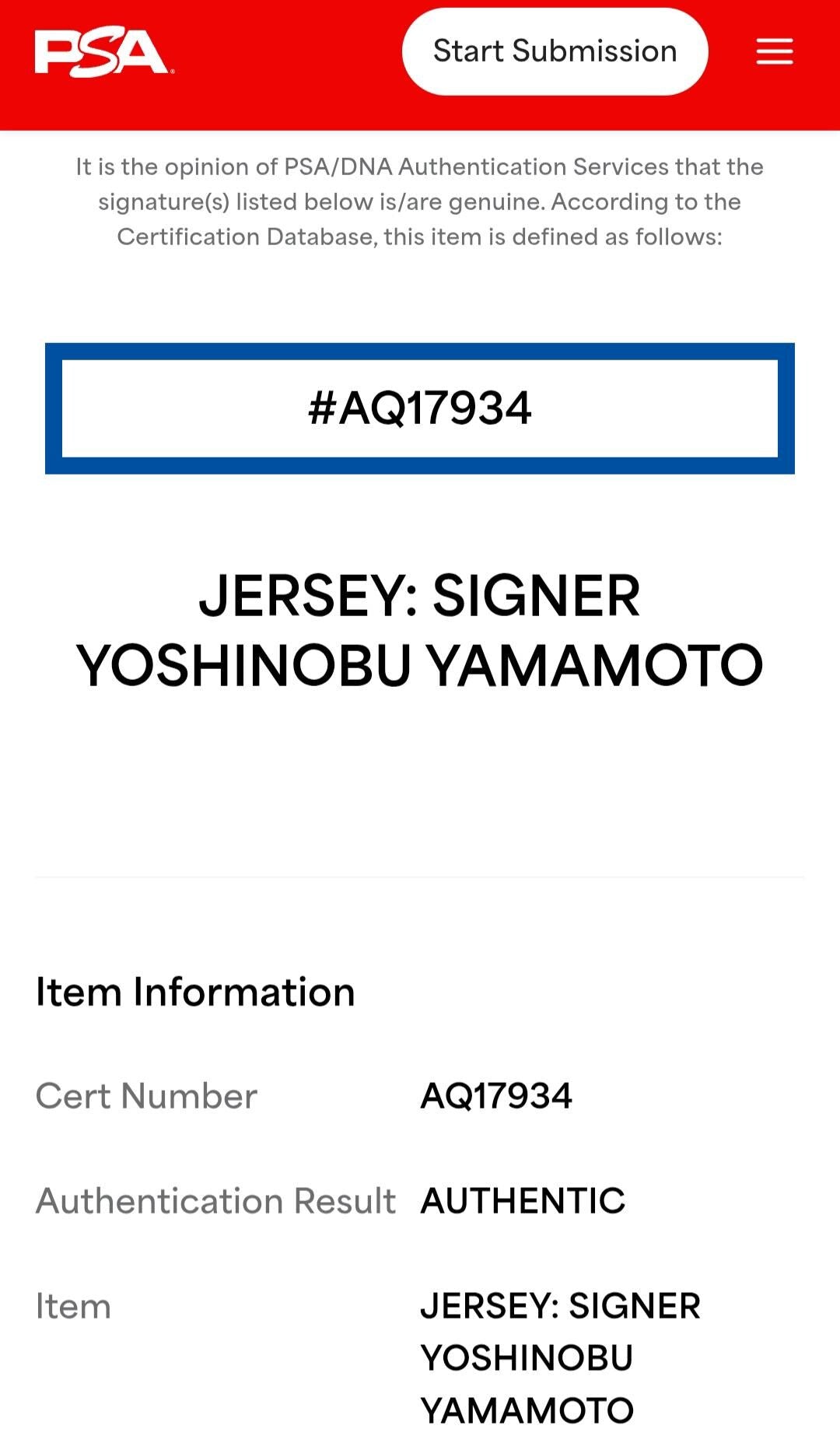 Yoshinobu Yamamoto Signed Los Angeles Dodgers Jersey PSA COA Autographed