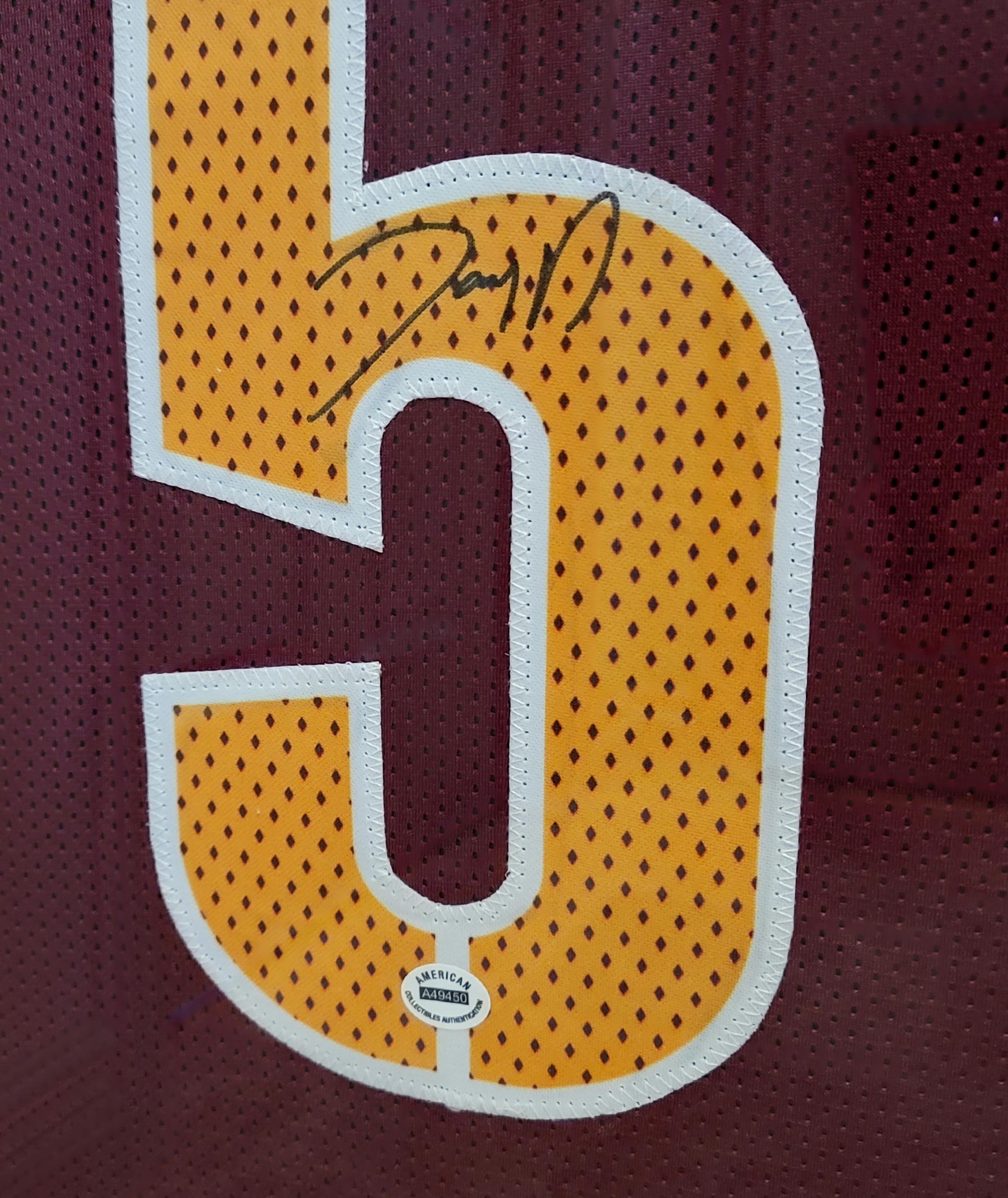 CUSTOM FRAMED Jayden Daniels Signed Autographed Jersey w/ COA