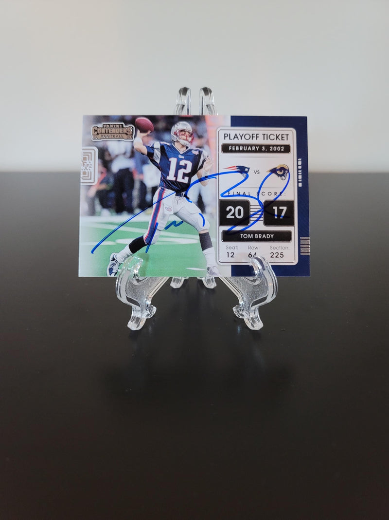 Tom Brady Signed Autographed New England Patriots Panini Card w/ Hologram COA
