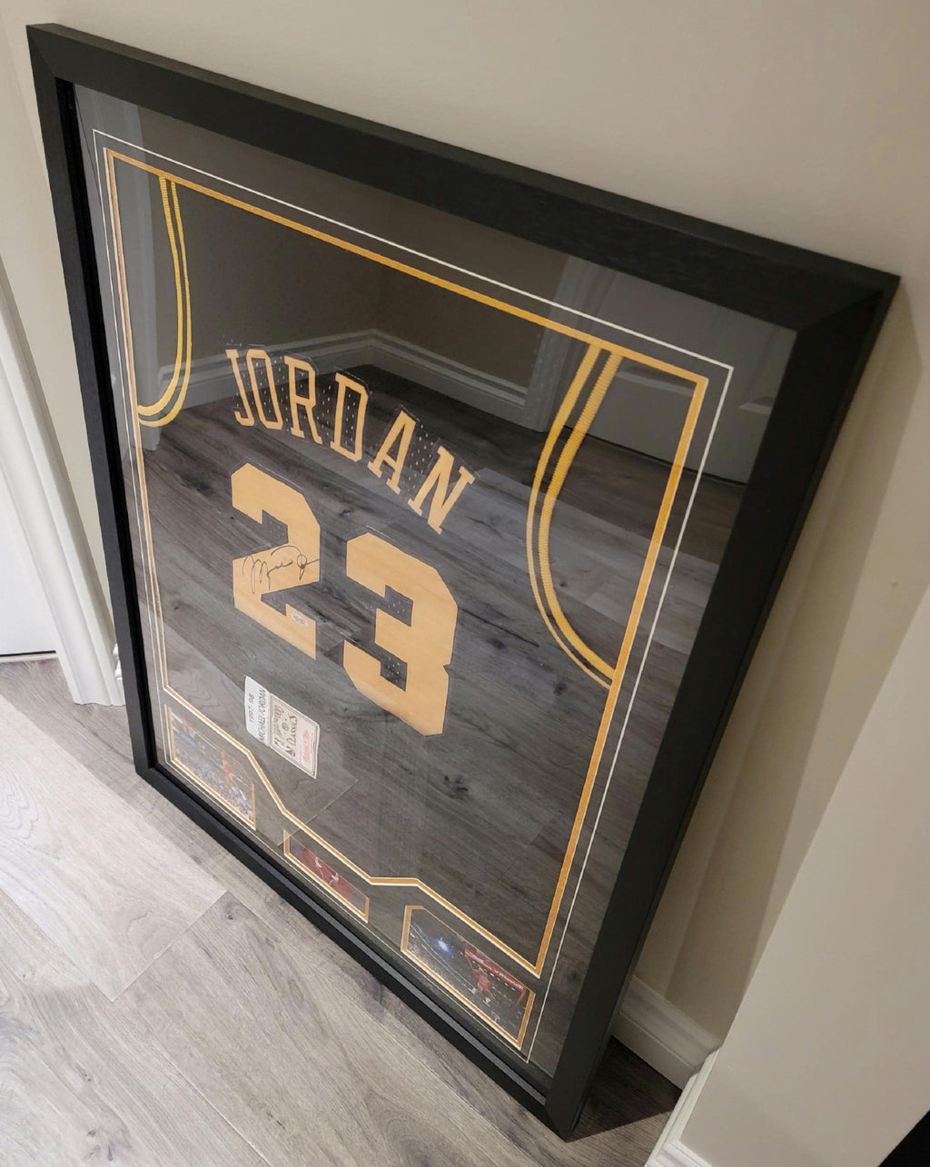 FRAMED! 97-98 Michael Jordan Signed Autographed Bulls Mitchell & Ness Jersey with LOA