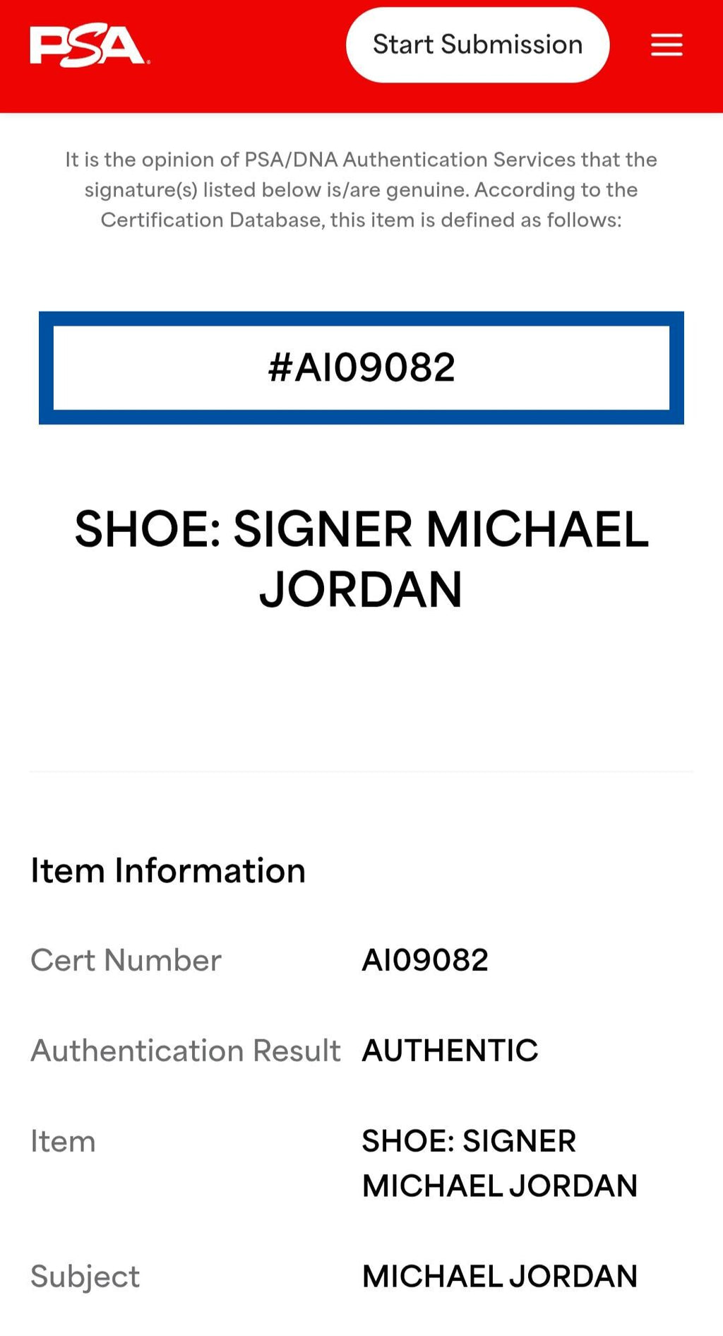 Michael Jordan Signed Single Shoe PSA Authenticated Display Case Chicago Bulls Autograph NBA Memorabilia Collectible Investment Grade