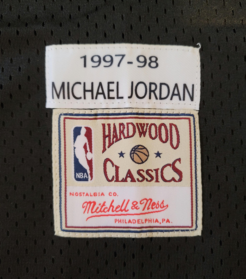 FRAMED! 97-98 Michael Jordan Signed Autographed Bulls Mitchell & Ness Jersey with LOA