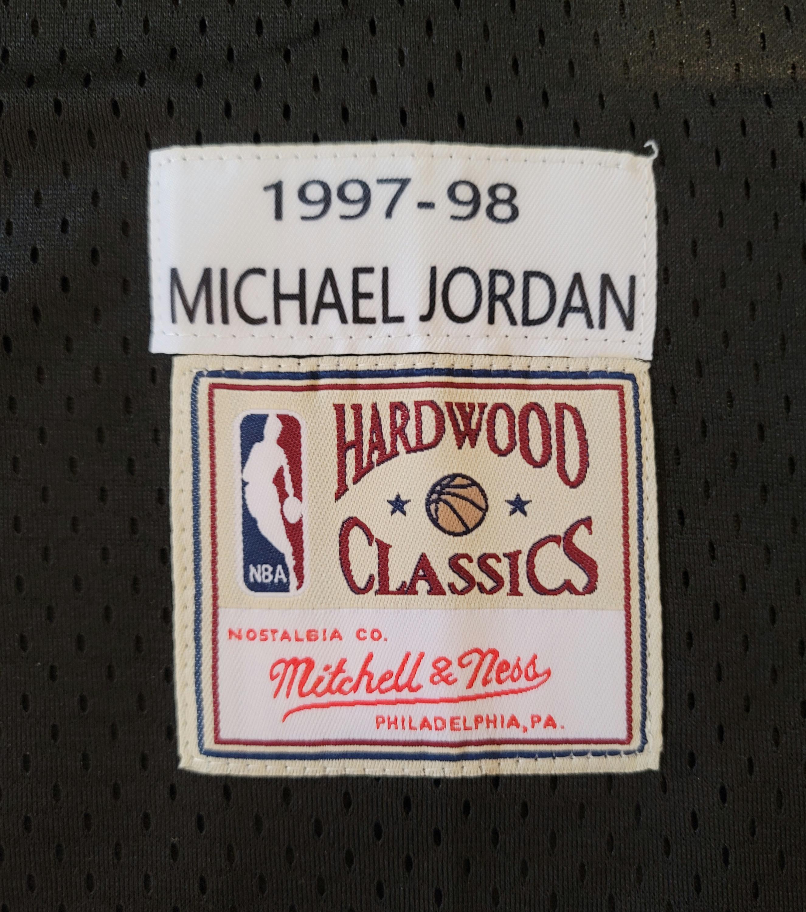 FRAMED! 97-98 Michael Jordan Signed Autographed Bulls Mitchell & Ness Jersey with LOA