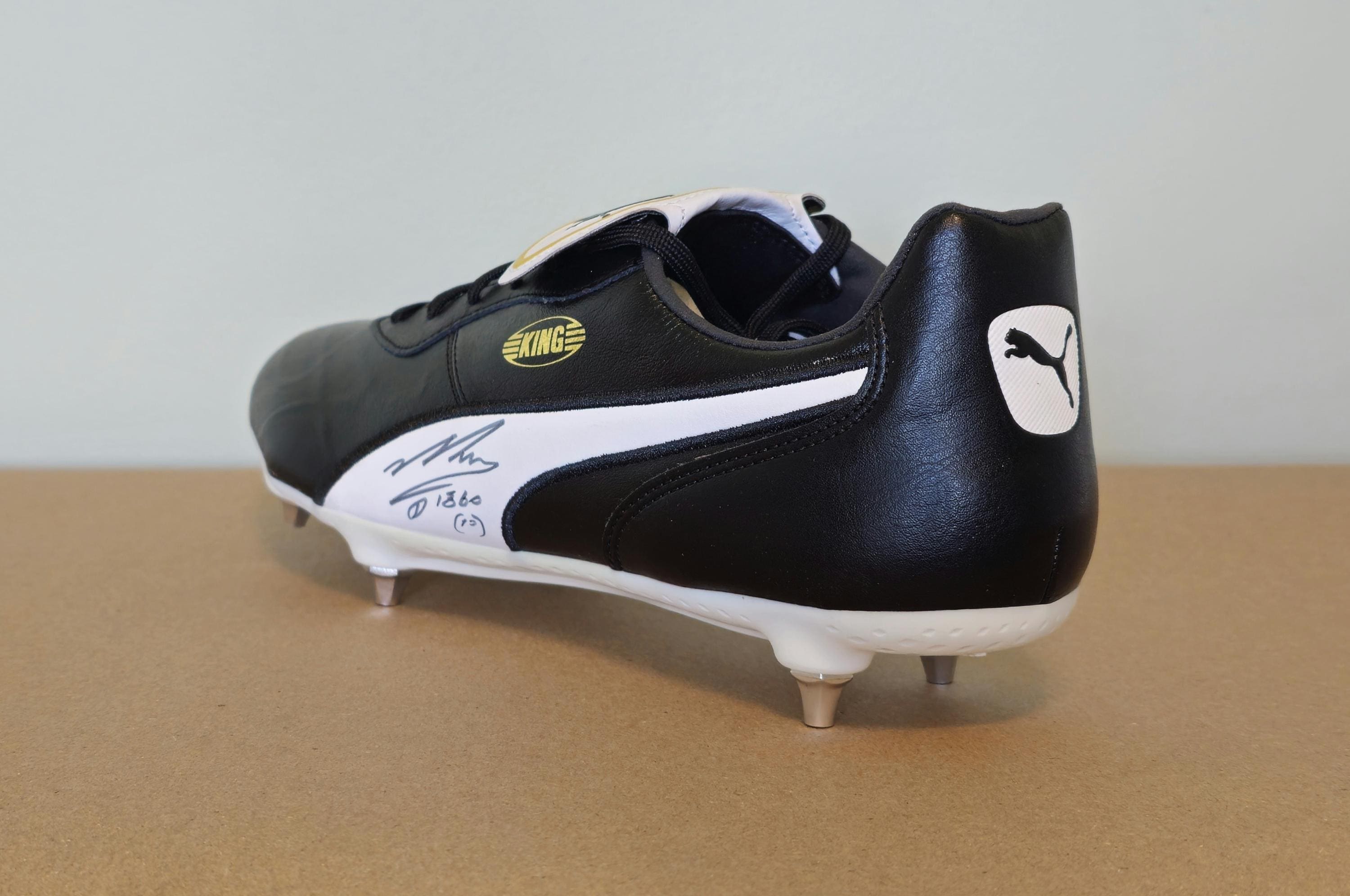 Rare Diego Maradona Signed Match Style Soccer Boot ICONS Authenticated Argentina Auto
