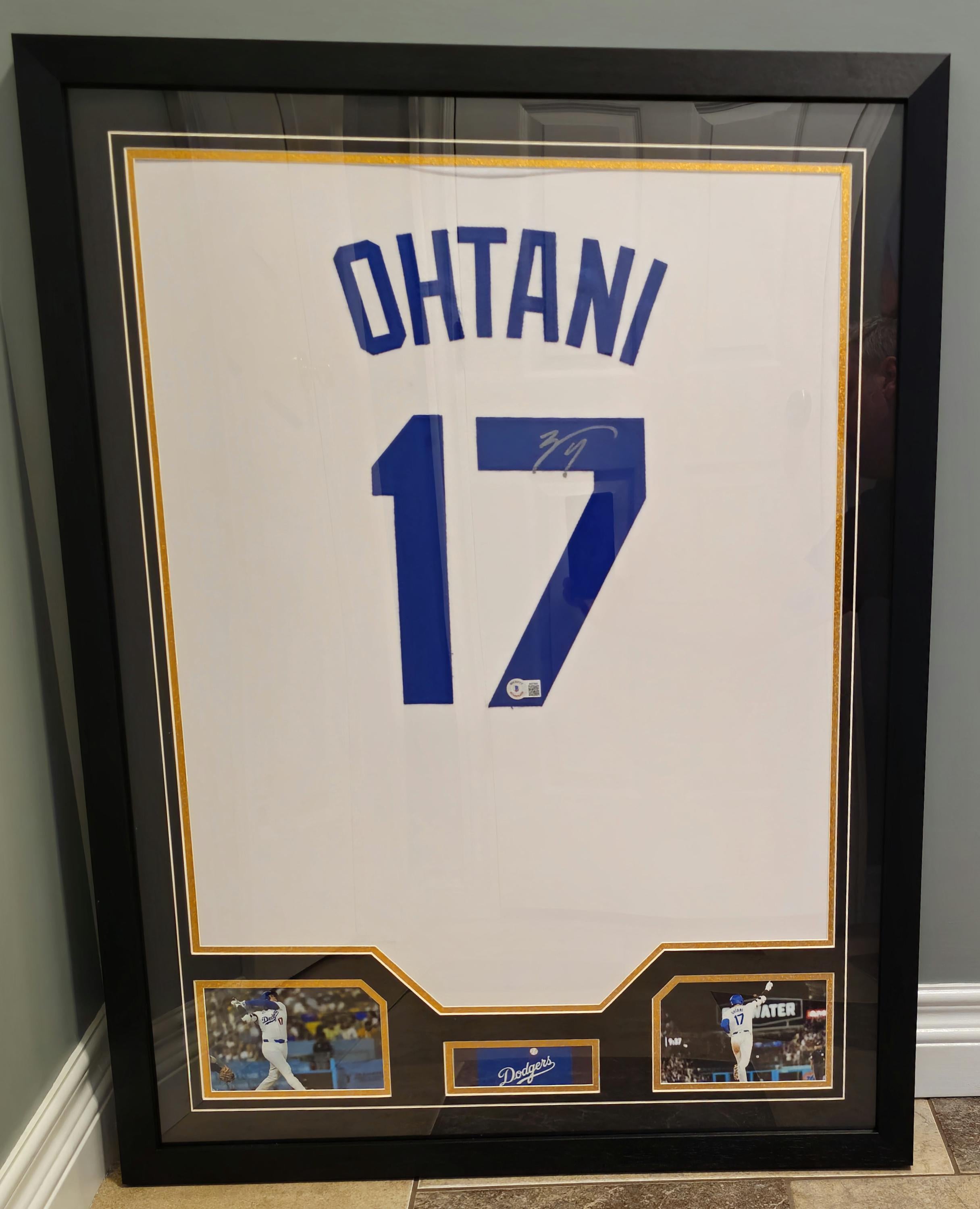 FRAMED! Shohei Ohtani Signed Los Angeles Dodgers Jersey BAS COA Autographed