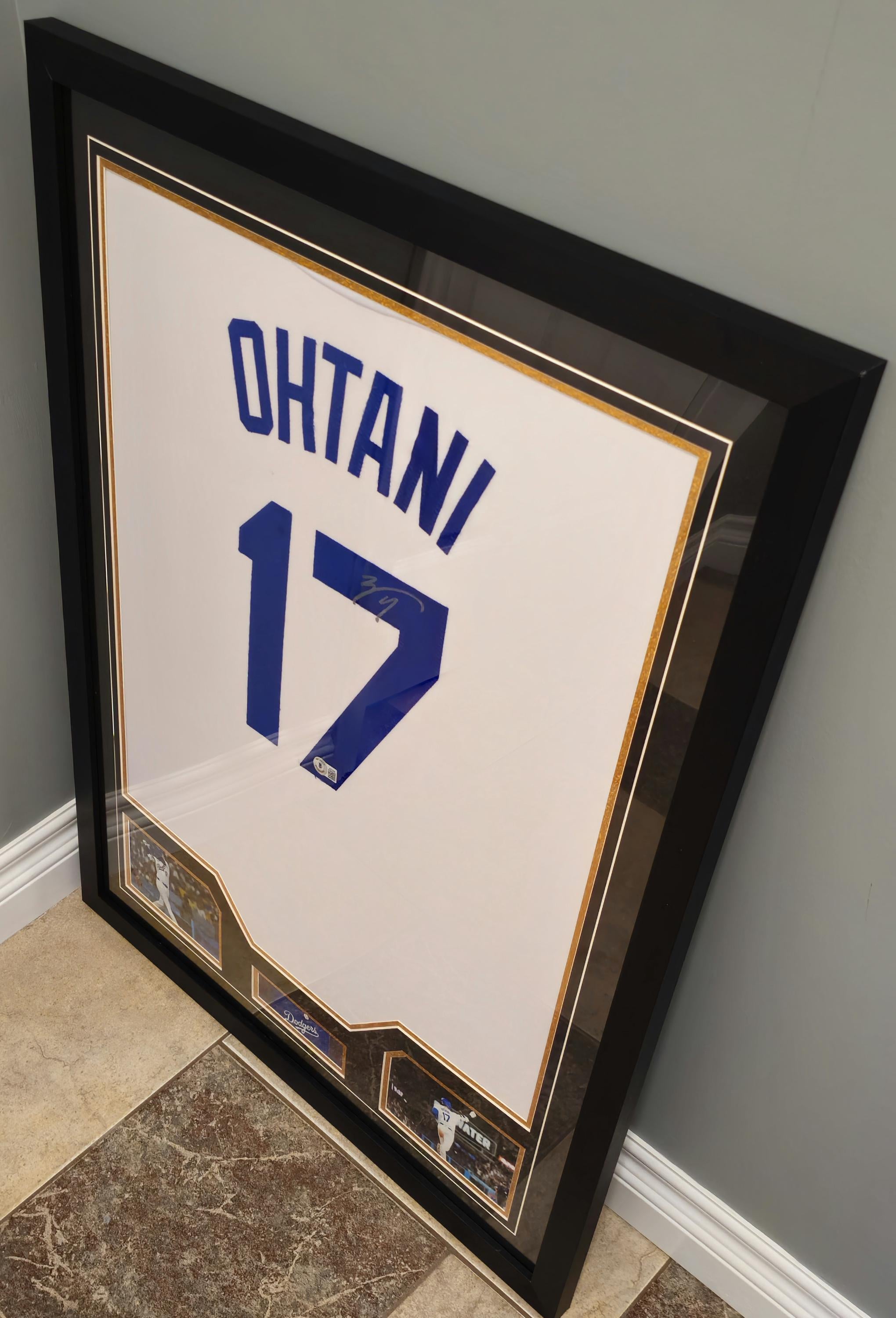 FRAMED! Shohei Ohtani Signed Los Angeles Dodgers Jersey BAS COA Autographed