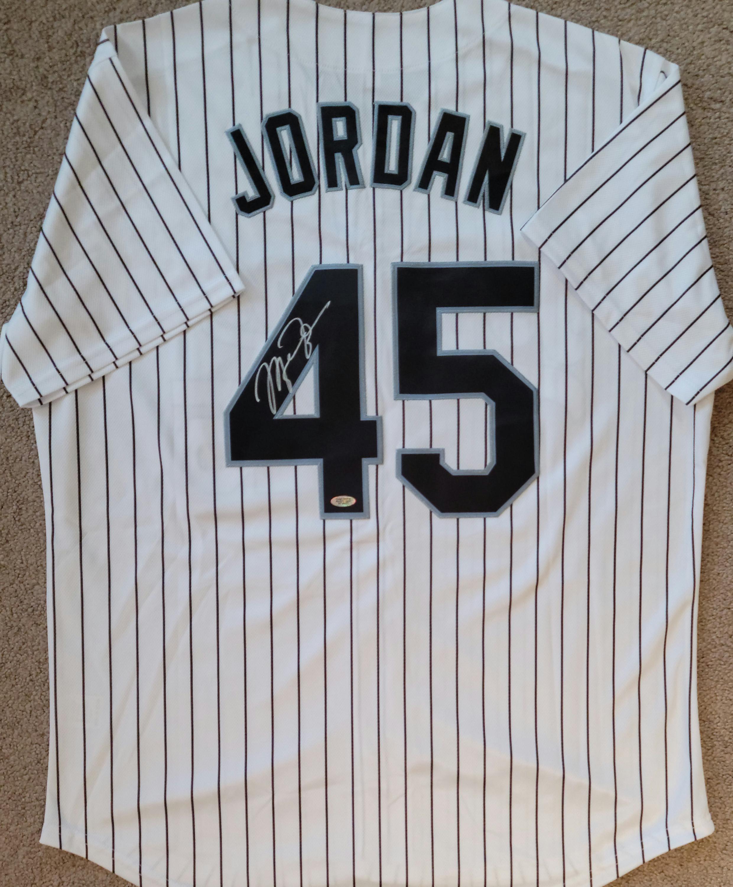 Michael Jordan Signed Autographed Birmingham Barons Jersey Authenticated