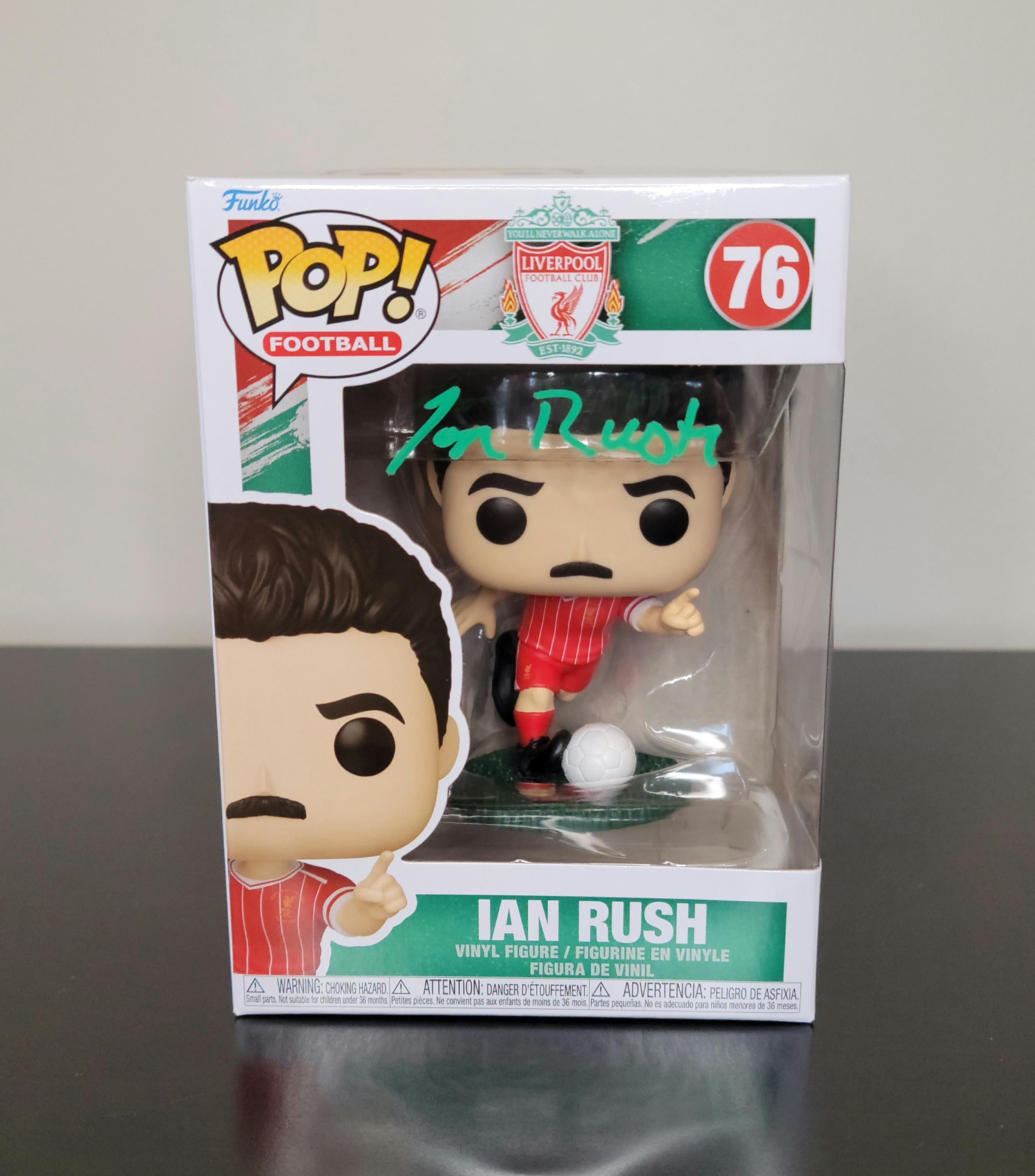 Ian Rush Signed Autographed Funko Pop Liverpool LFC Hologram and COA