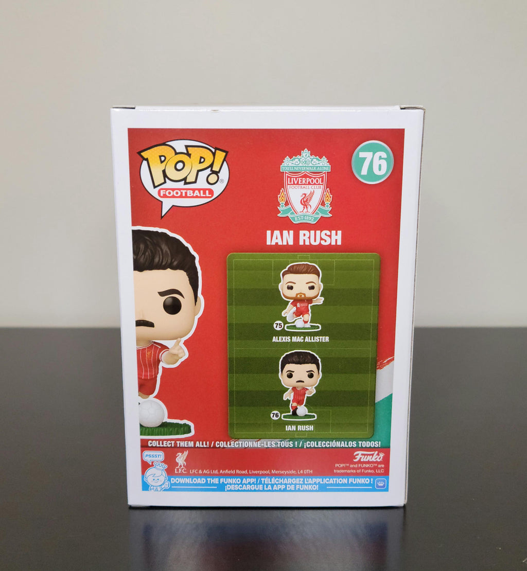 Ian Rush Signed Autographed Funko Pop Liverpool LFC Hologram and COA