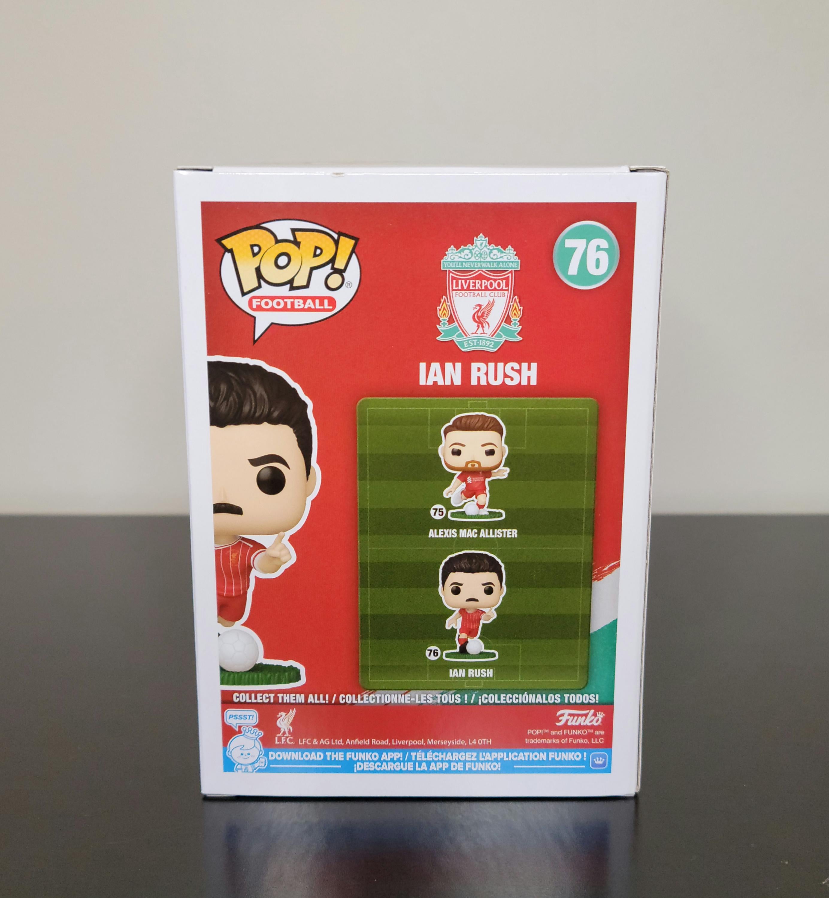 Ian Rush Signed Autographed Funko Pop Liverpool LFC Hologram and COA