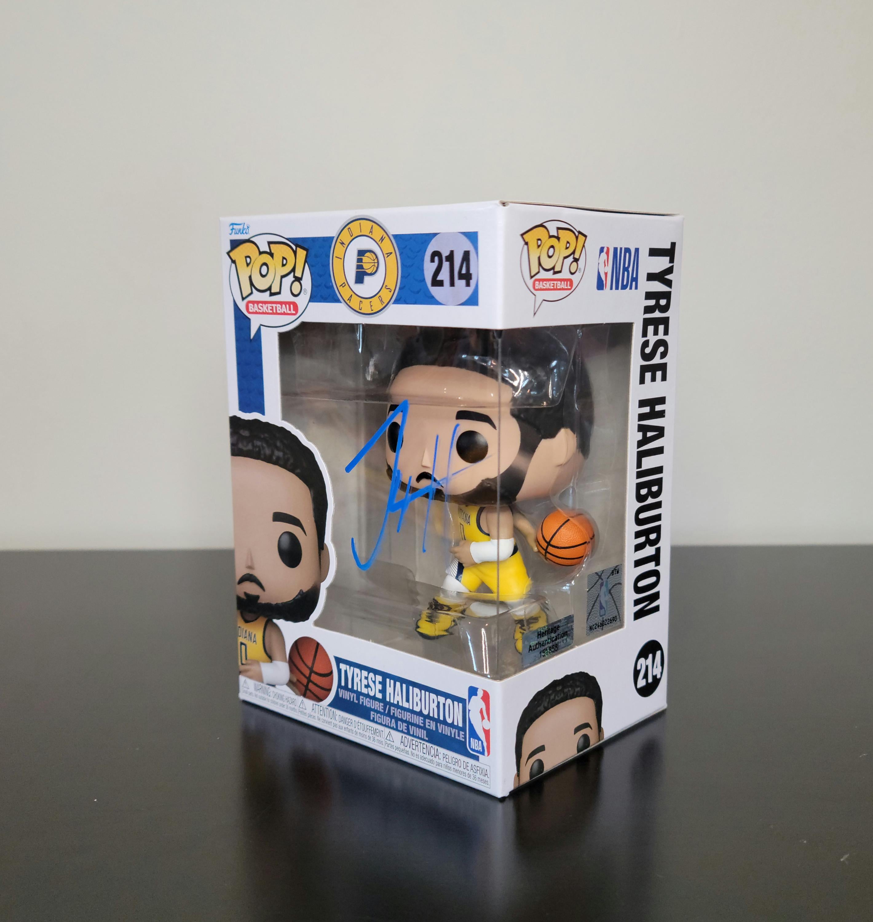 Tyrese Haliburton Signed Autographed Funko Pop Indiana Pacers NBA Hologram & COA