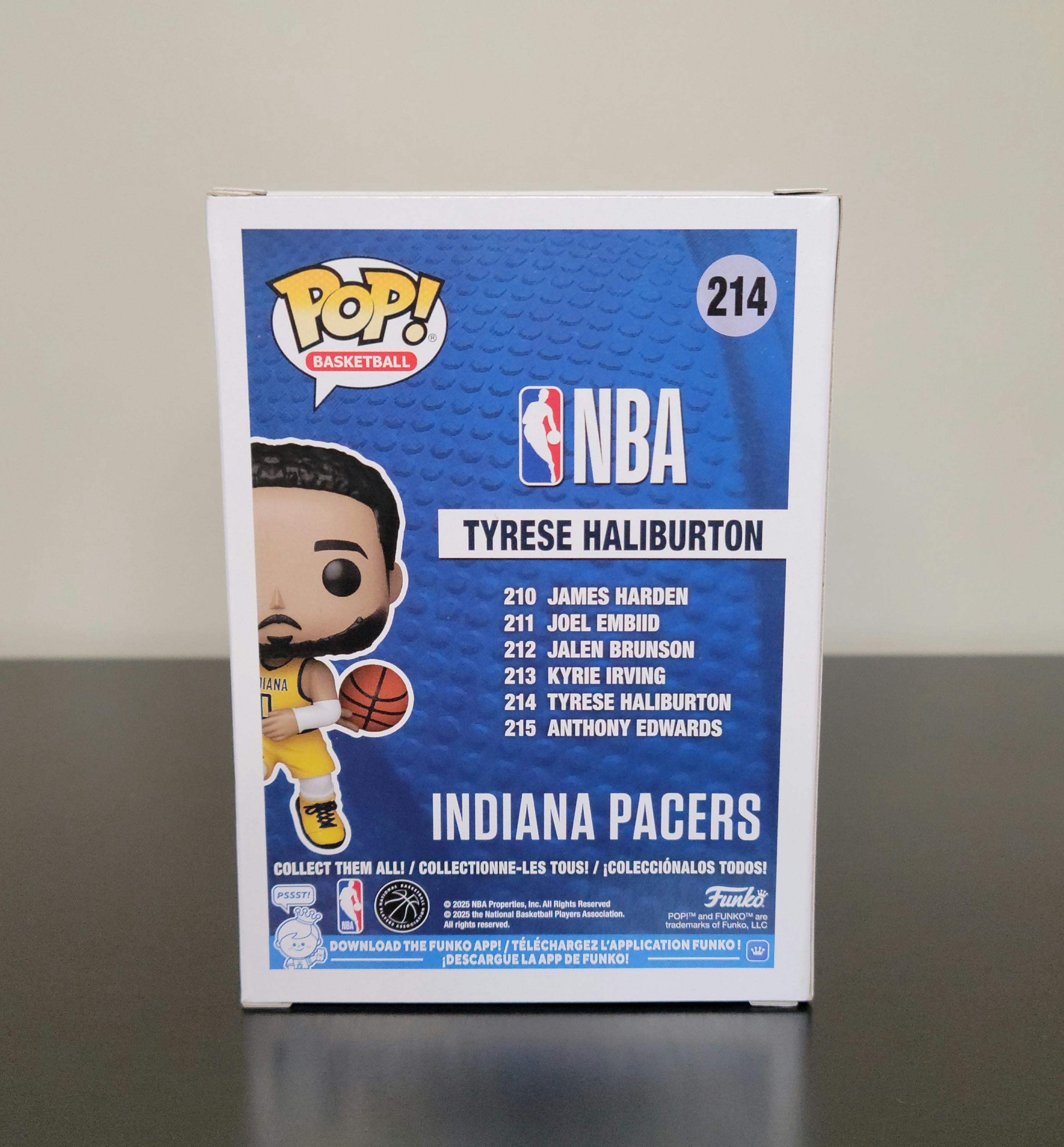 Tyrese Haliburton Signed Autographed Funko Pop Indiana Pacers NBA Hologram & COA