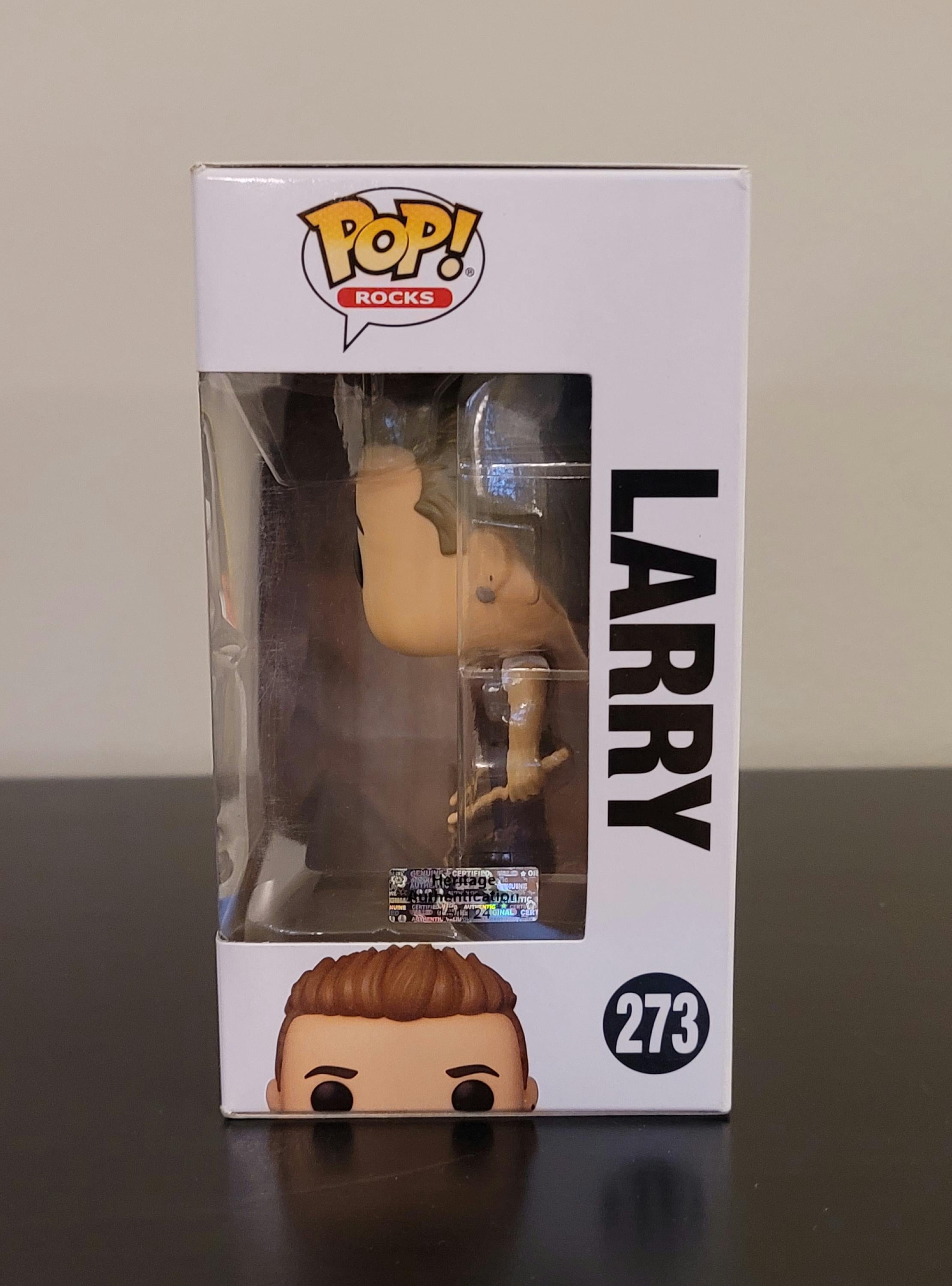 Larry Mullen Jr U2 Signed Autographed Funko Pop Hologram COA Authenticated