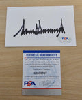 Donald Trump Signed Index Card PSA DNA COA Autographed