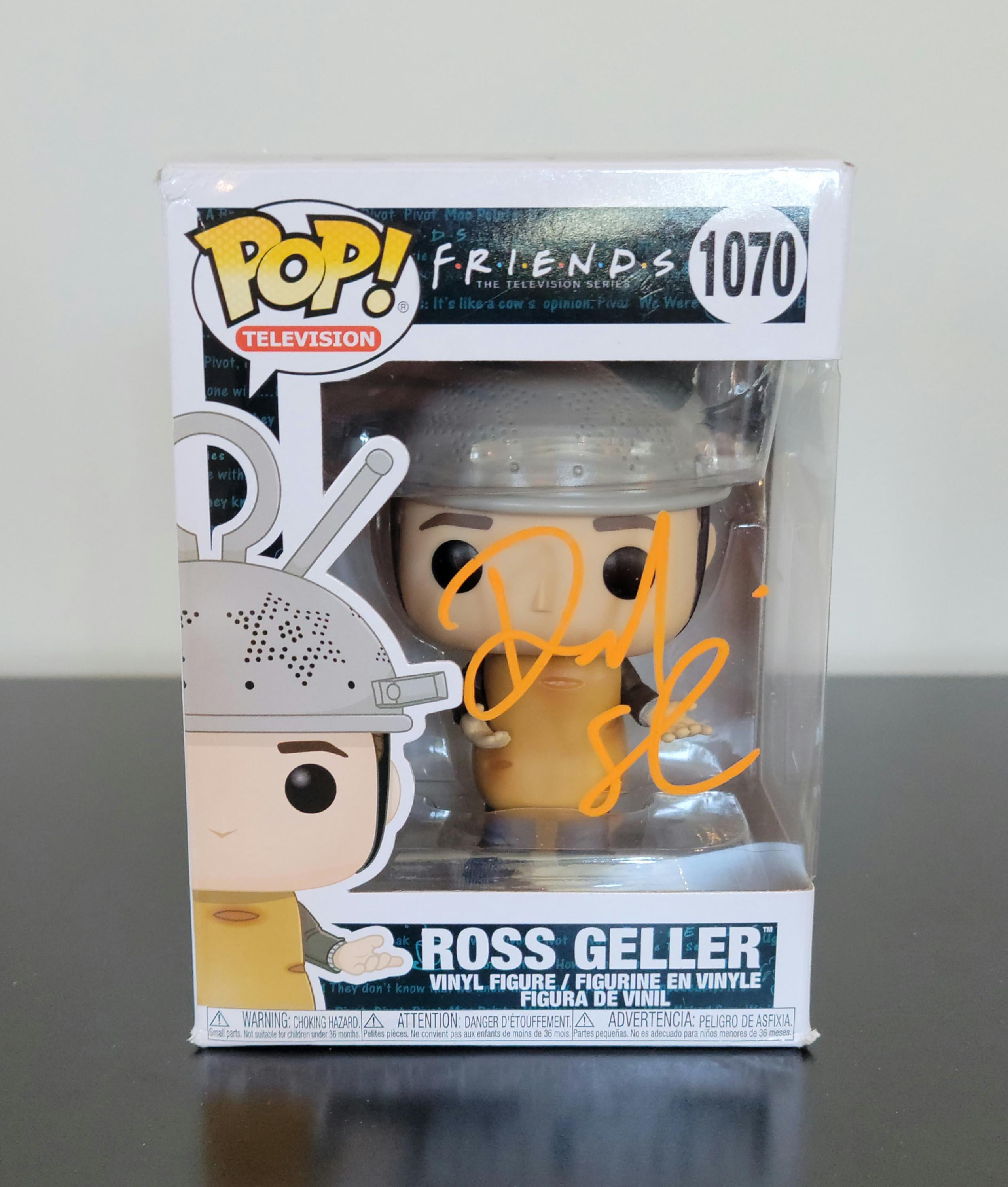 David Schwimmer Autographed Signed Funko Pop Friends Ross Geller w/ Hologram COA