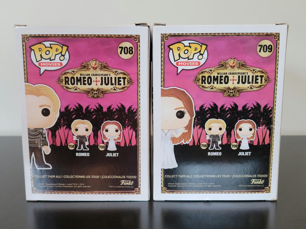 Leonardo Dicaprio & Claire Danes Signed Autographed Funko Pop Romeo + Juliet COA