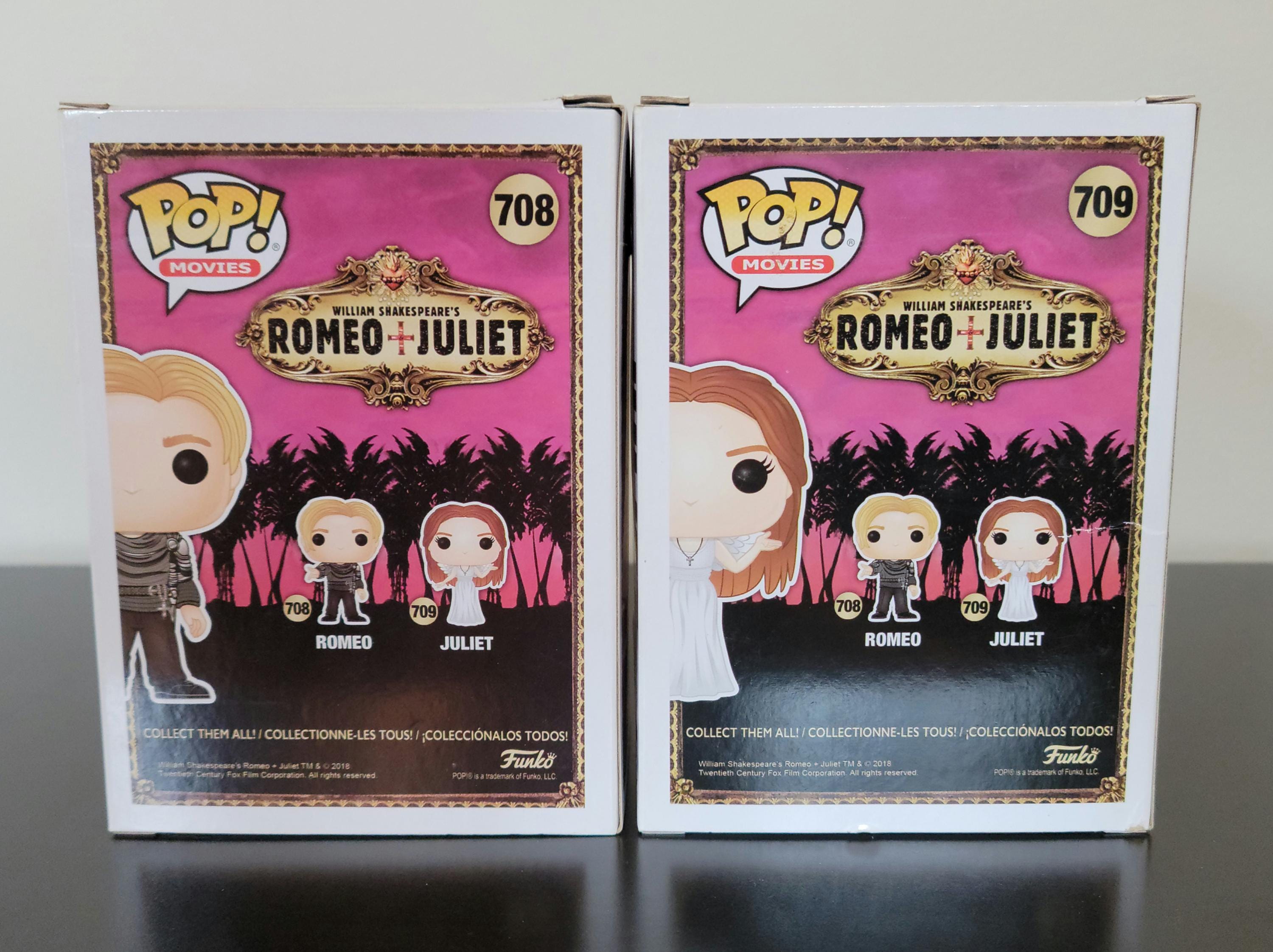 Leonardo Dicaprio & Claire Danes Signed Autographed Funko Pop Romeo + Juliet COA