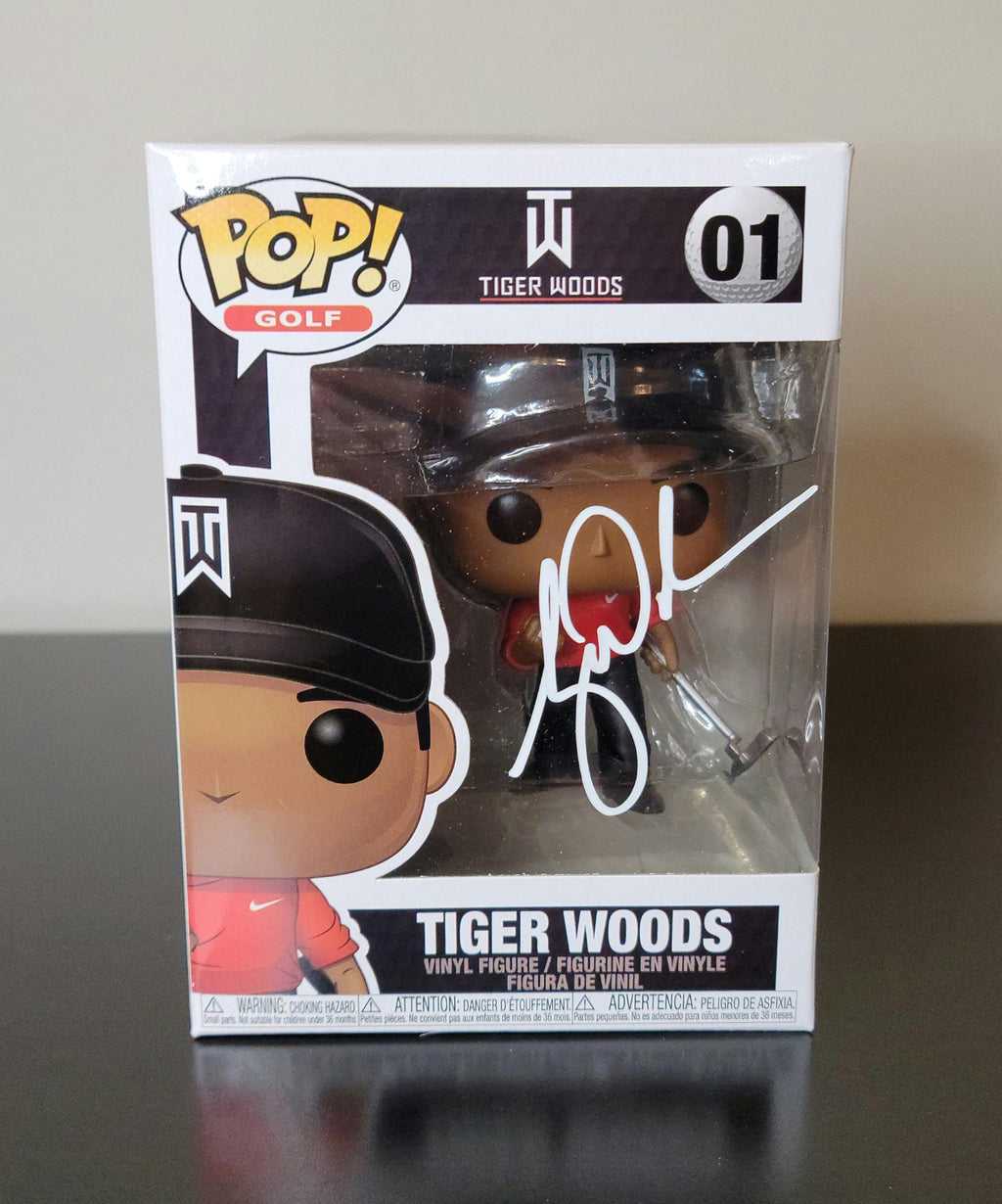 Tiger Woods Signed Autographed ROOKIE Funko PGA Hologram w/COA