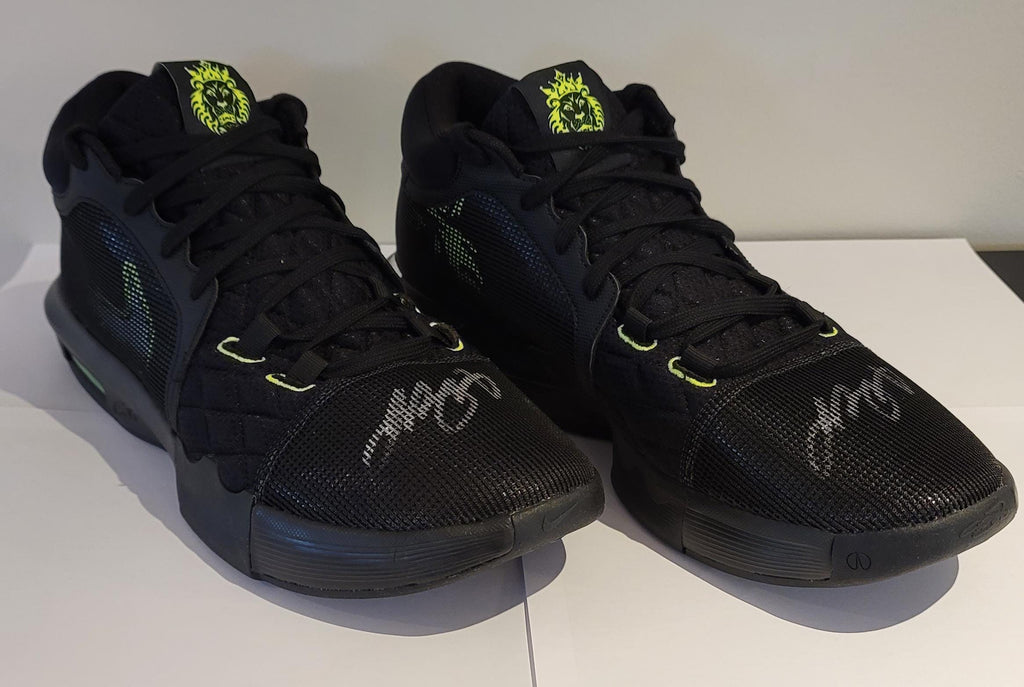 LeBron James Signed Autographed Los Angeles Lakers Custom Shoes w/ Hologram COA
