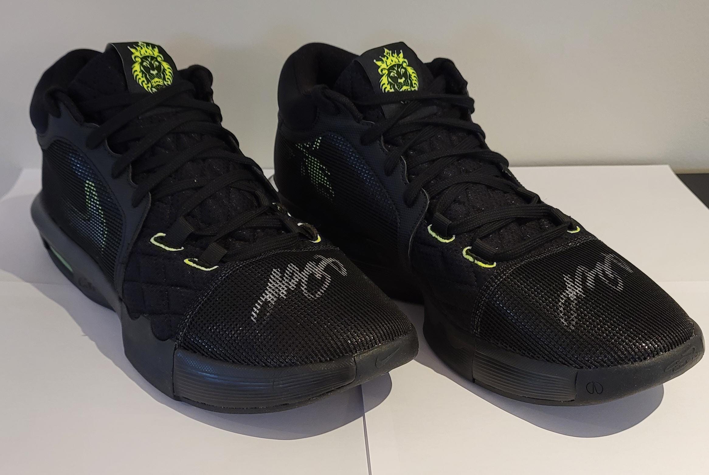 LeBron James Signed Autographed Los Angeles Lakers Custom Shoes w/ Hologram COA