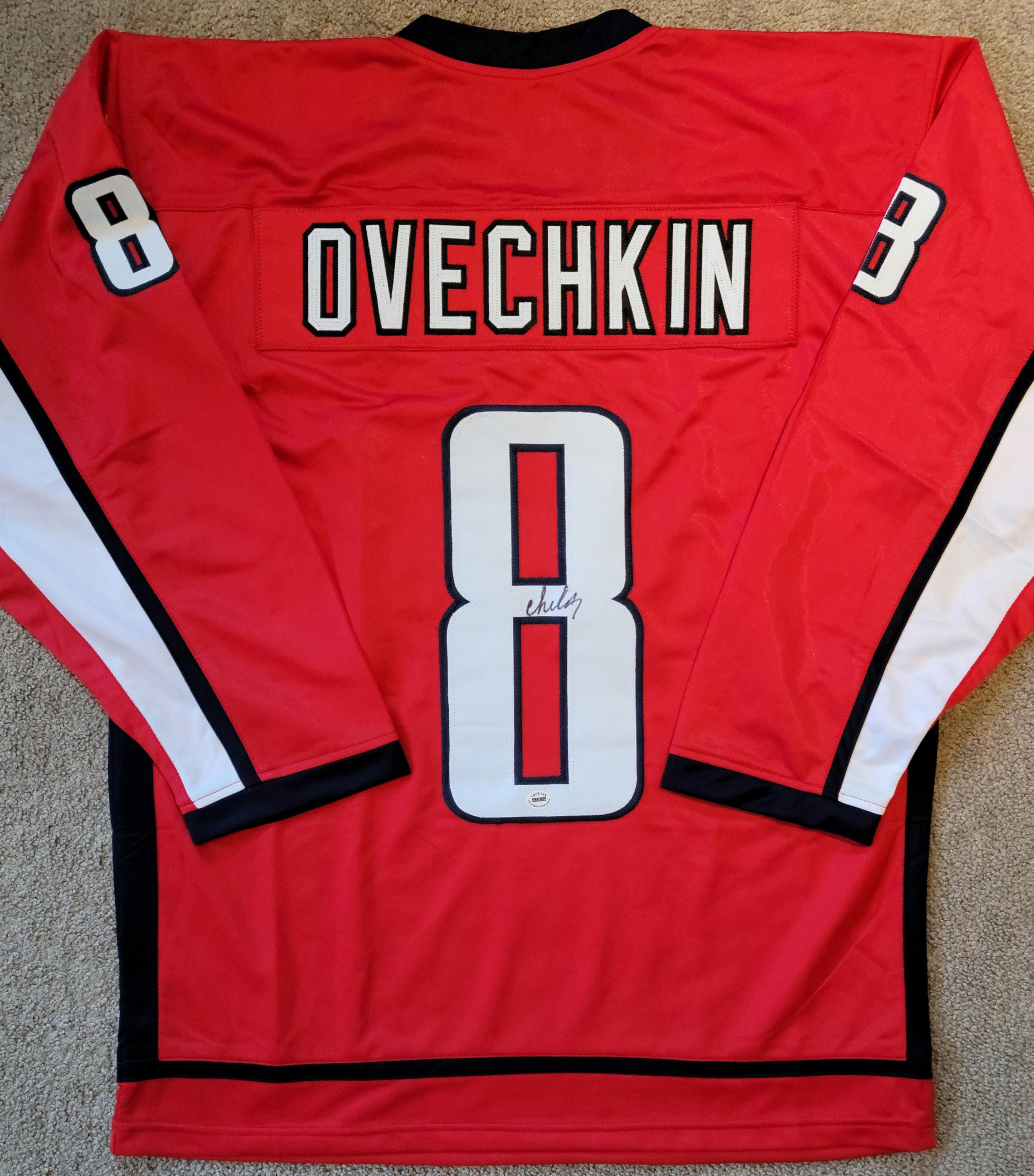 Alexander Ovechkin Signed Autographed Washington Capitals Custom Jersey w/ COA