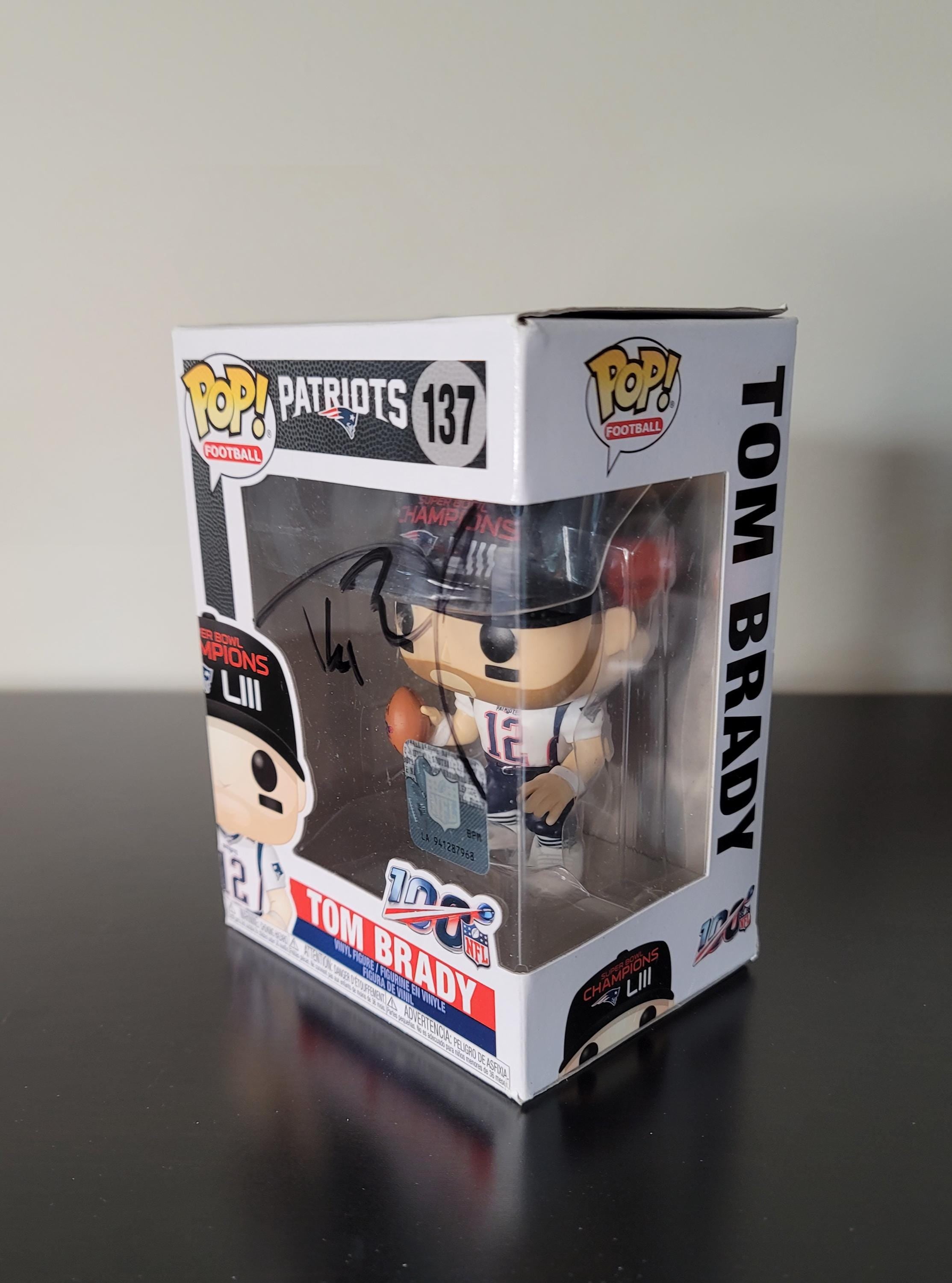 Tom Brady New England Patriots Signed Autographed Funko Pop with COA