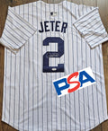 Derek Jeter Signed New York Yankees Jersey PSA COA Autographed