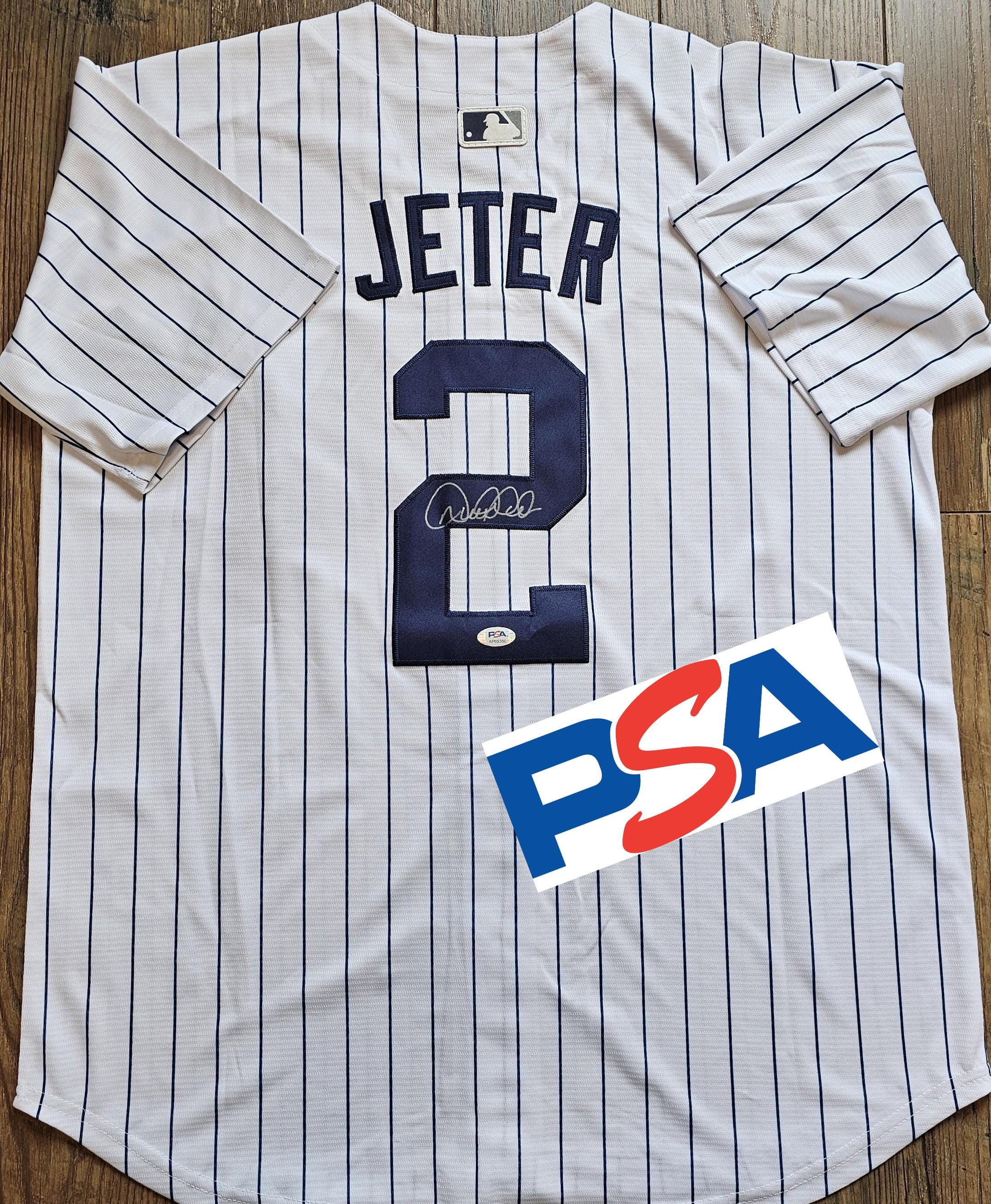 Derek Jeter Signed New York Yankees Jersey PSA COA Autographed