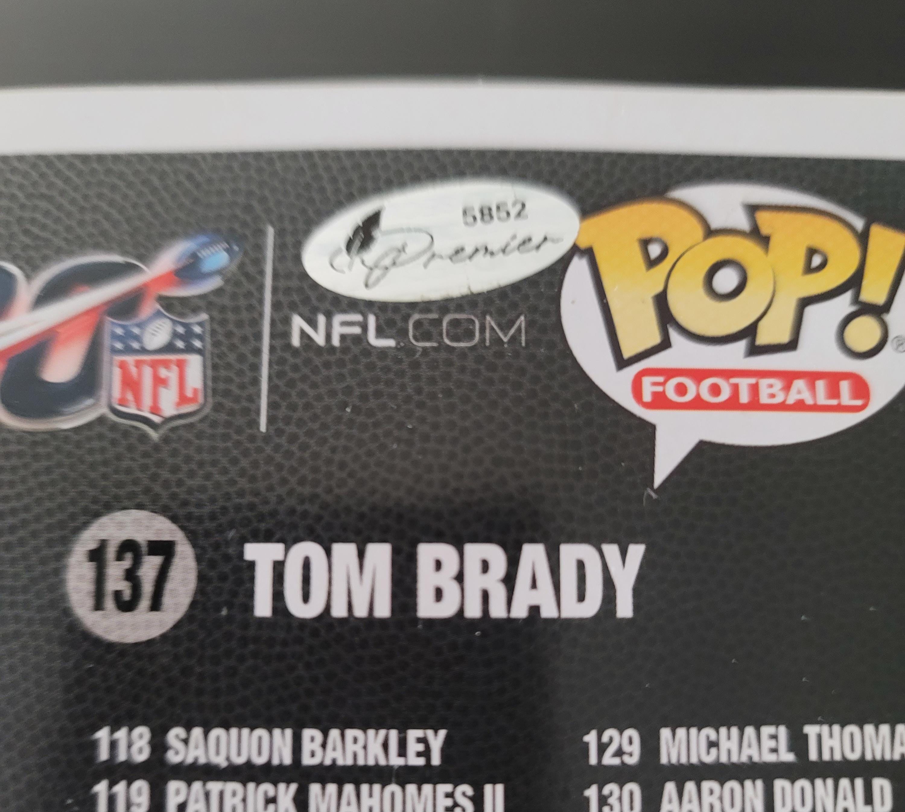 Tom Brady New England Patriots Signed Autographed Funko Pop with COA