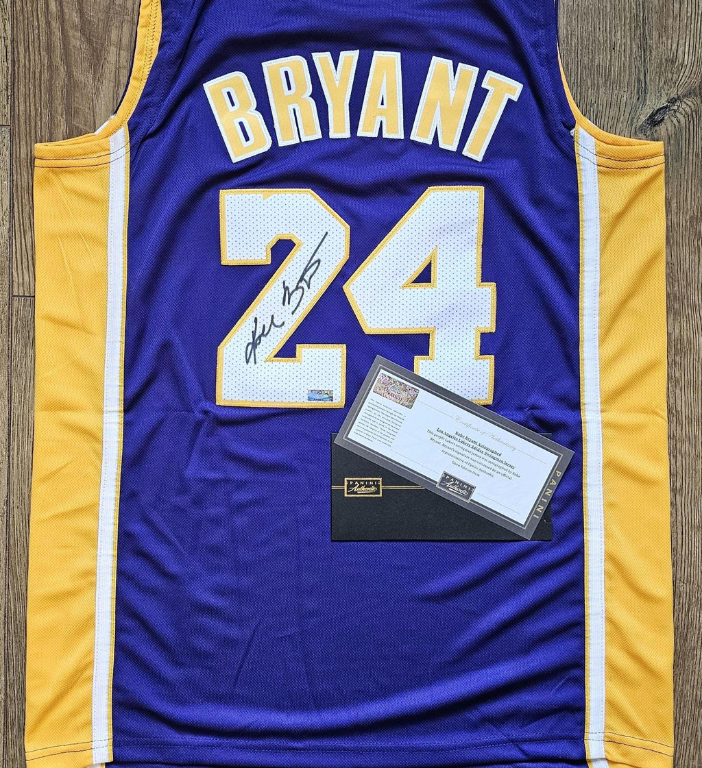 Kobe Bryant Signed Lakers Jersey Full Signature Panini Authenticated NBA Black Mamba Memorabilia Collectible