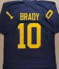 Tom Brady Signed Autographed Michigan Wolverines Custom Jersey w/ COA