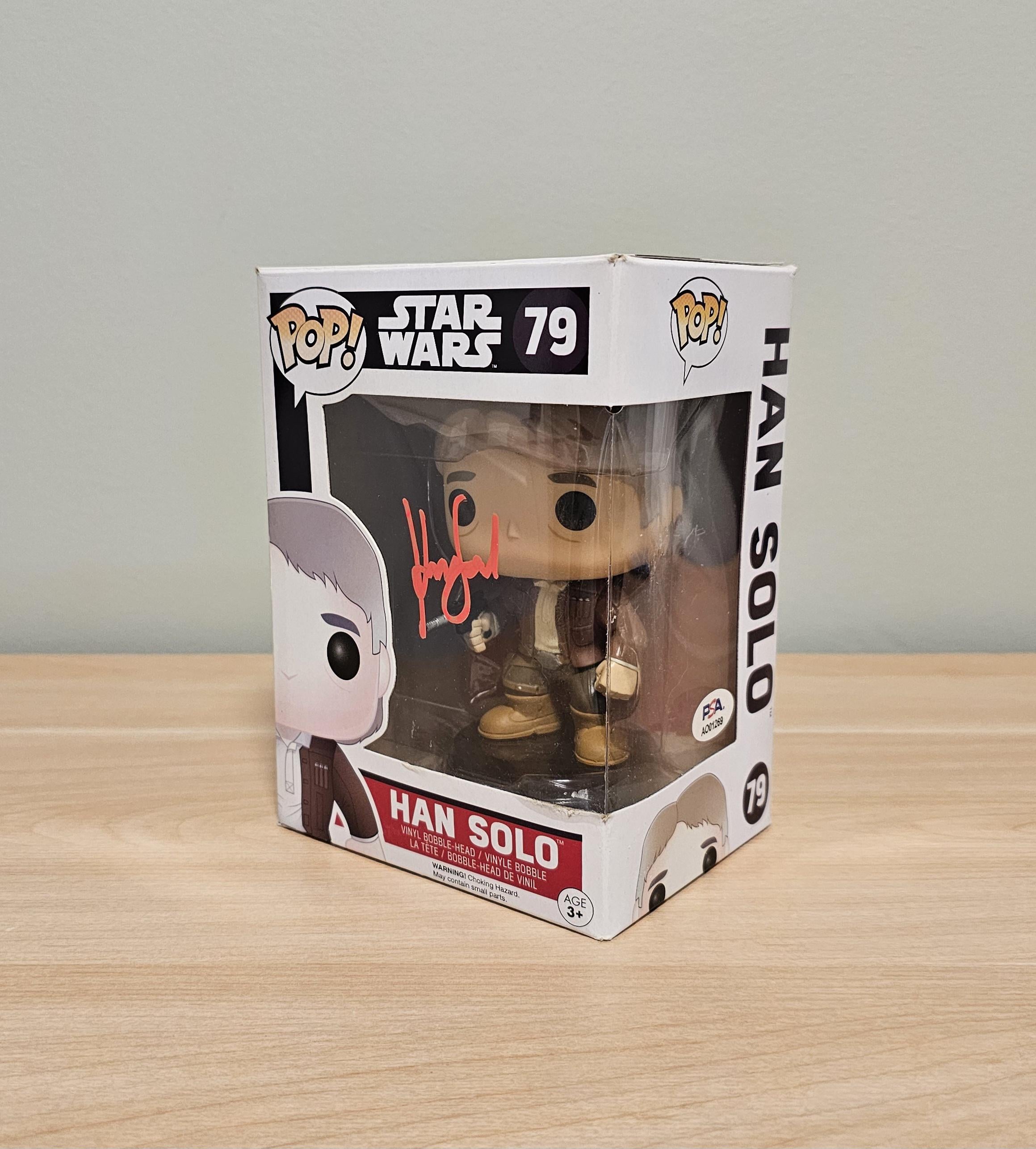 Harrison Ford Signed Star Wars #79 Funko Pop PSA COA Autographed