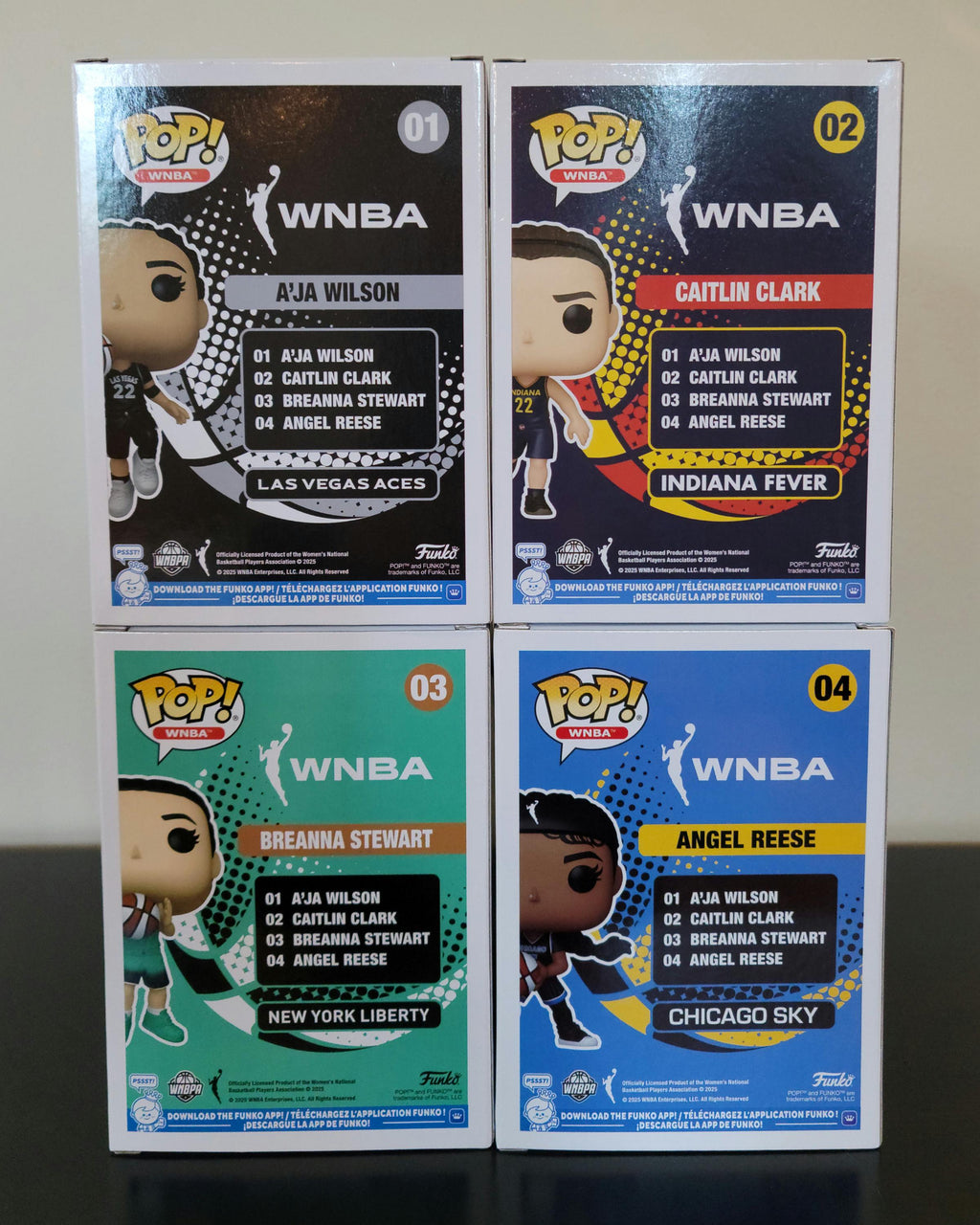 WNBA Set! Signed Autographed Rookie Funko Pops Caitlin Clark WNBA Hologram & COA