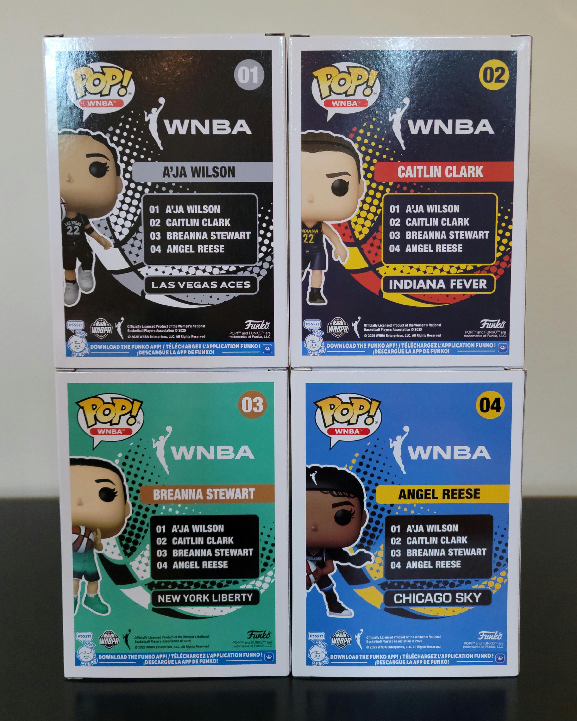 WNBA Set! Signed Autographed Rookie Funko Pops Caitlin Clark WNBA Hologram & COA