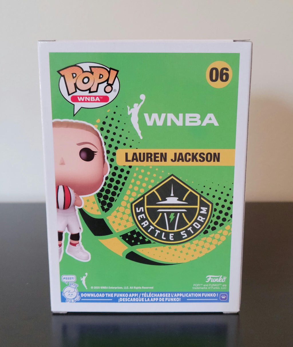 Lauren Jackson Signed Autographed Rookie Funko Pop Seattle Storm WNBA Holo & COA