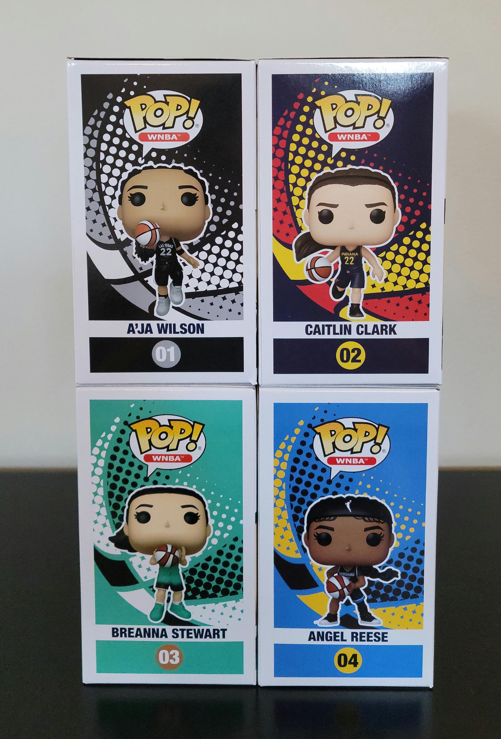 WNBA Set! Signed Autographed Rookie Funko Pops Caitlin Clark WNBA Hologram & COA