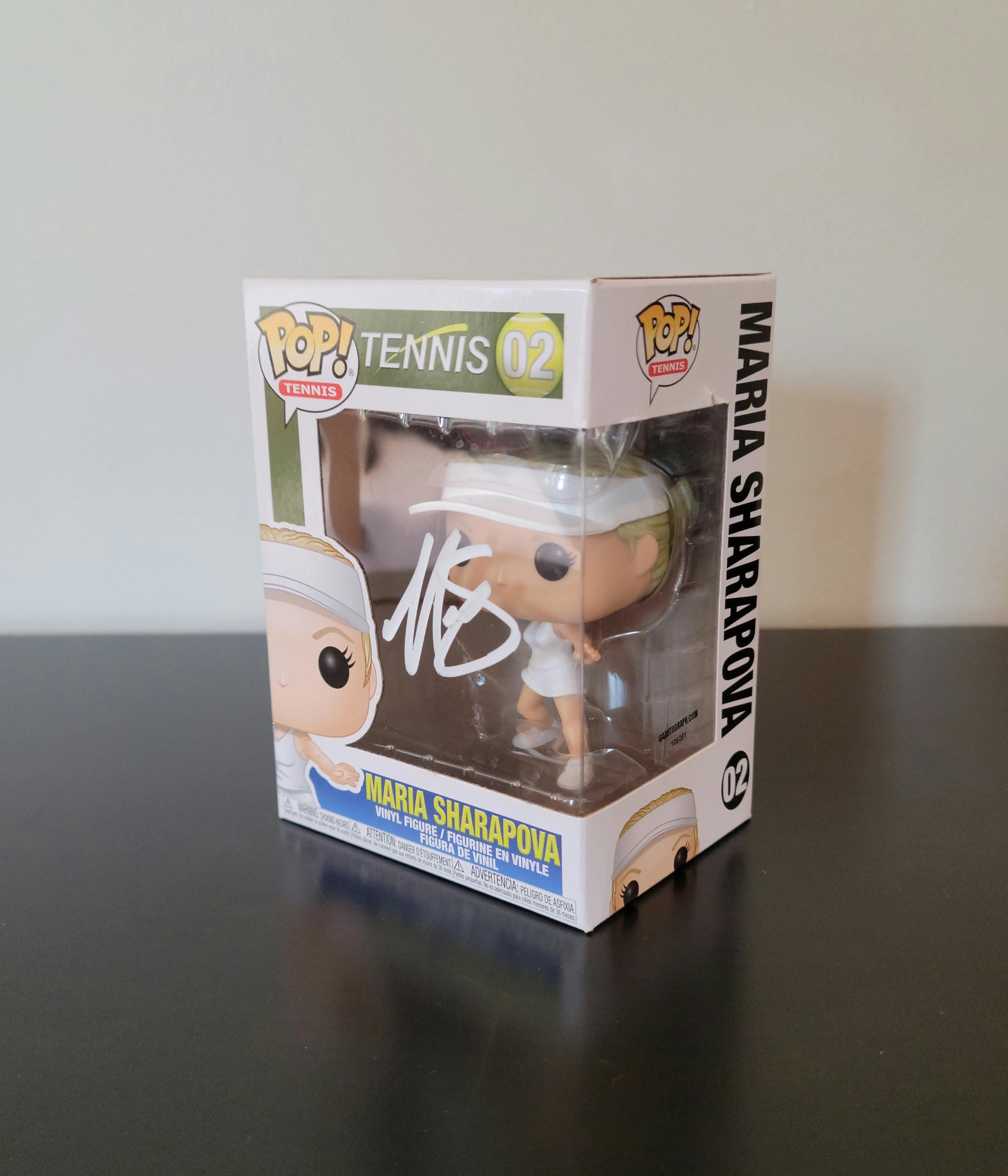 Maria Sharapova Signed Autographed Tennis Funko Pop Authenticated