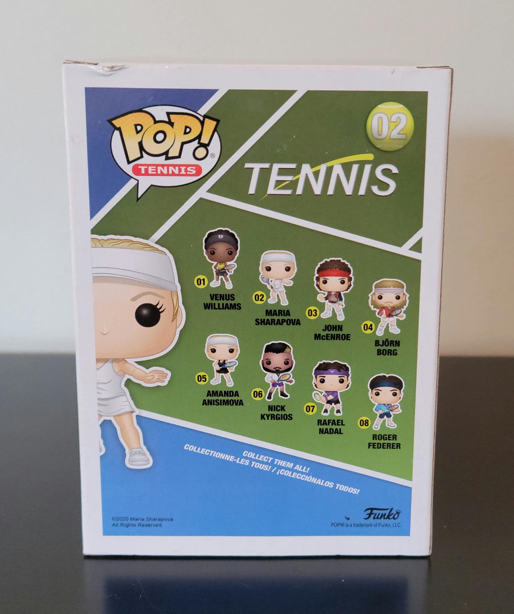 Maria Sharapova Signed Autographed Tennis Funko Pop Authenticated
