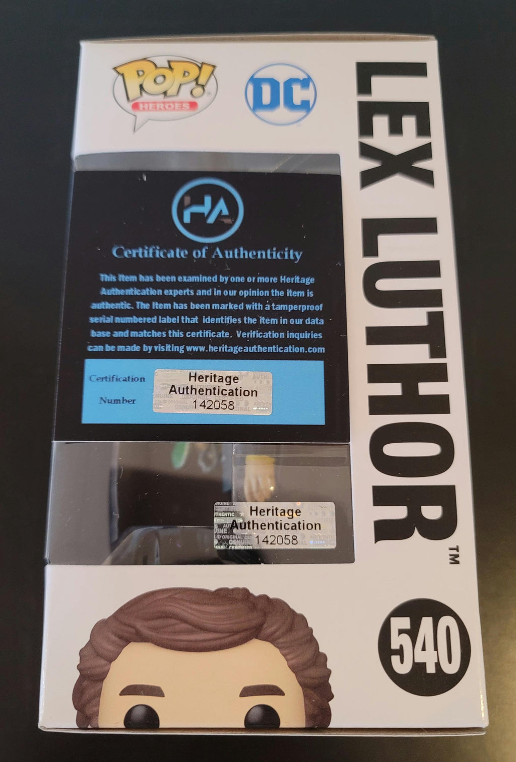 Gene Hackman Signed Autographed Superman Lex Luthor Funko Pop w/ COA