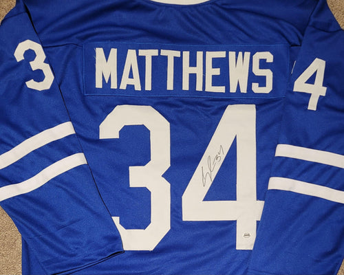 Auston Matthews Signed Autographed Toronto Maple Leafs Custom Jersey w/ COA
