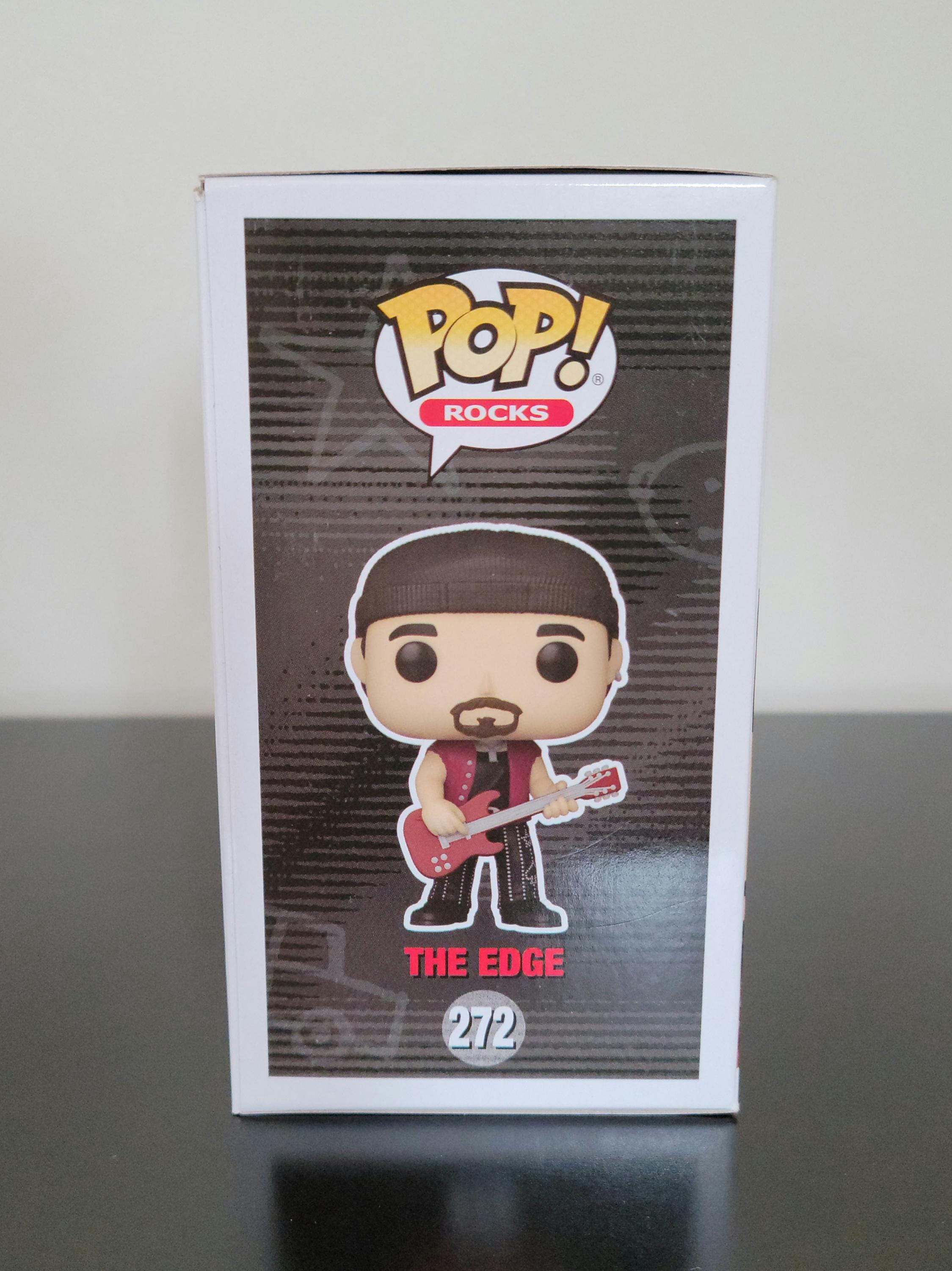 The Edge U2 Signed Autographed Funko Pop Hologram COA Authenticated