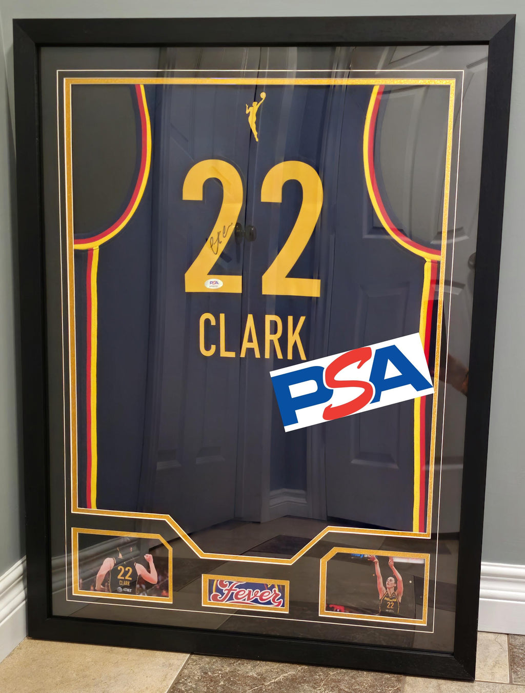 FRAMED! Caitlin Clark Signed Indiana Fever Jersey PSA COA Autographed