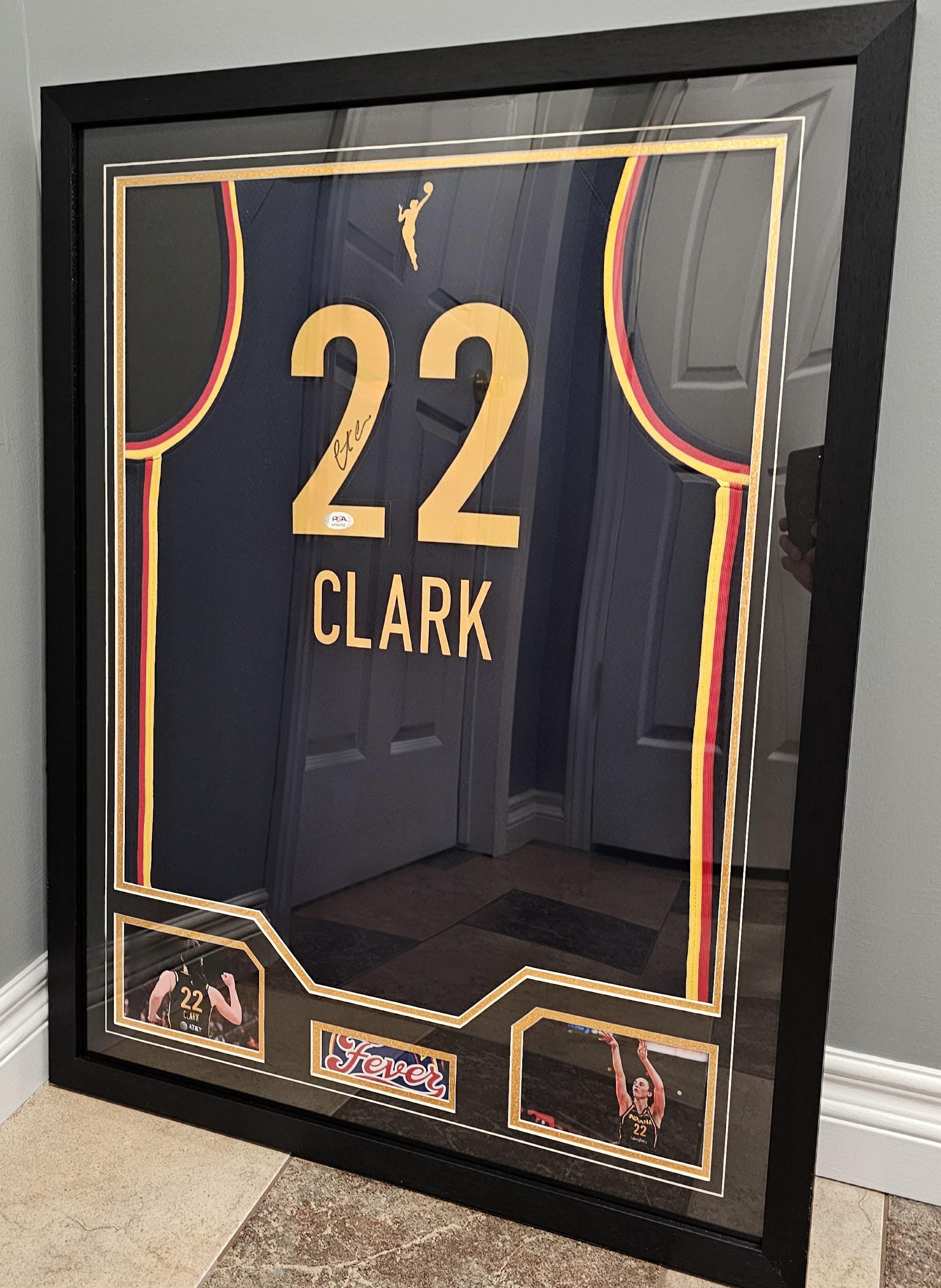 FRAMED! Caitlin Clark Signed Indiana Fever Jersey PSA COA Autographed