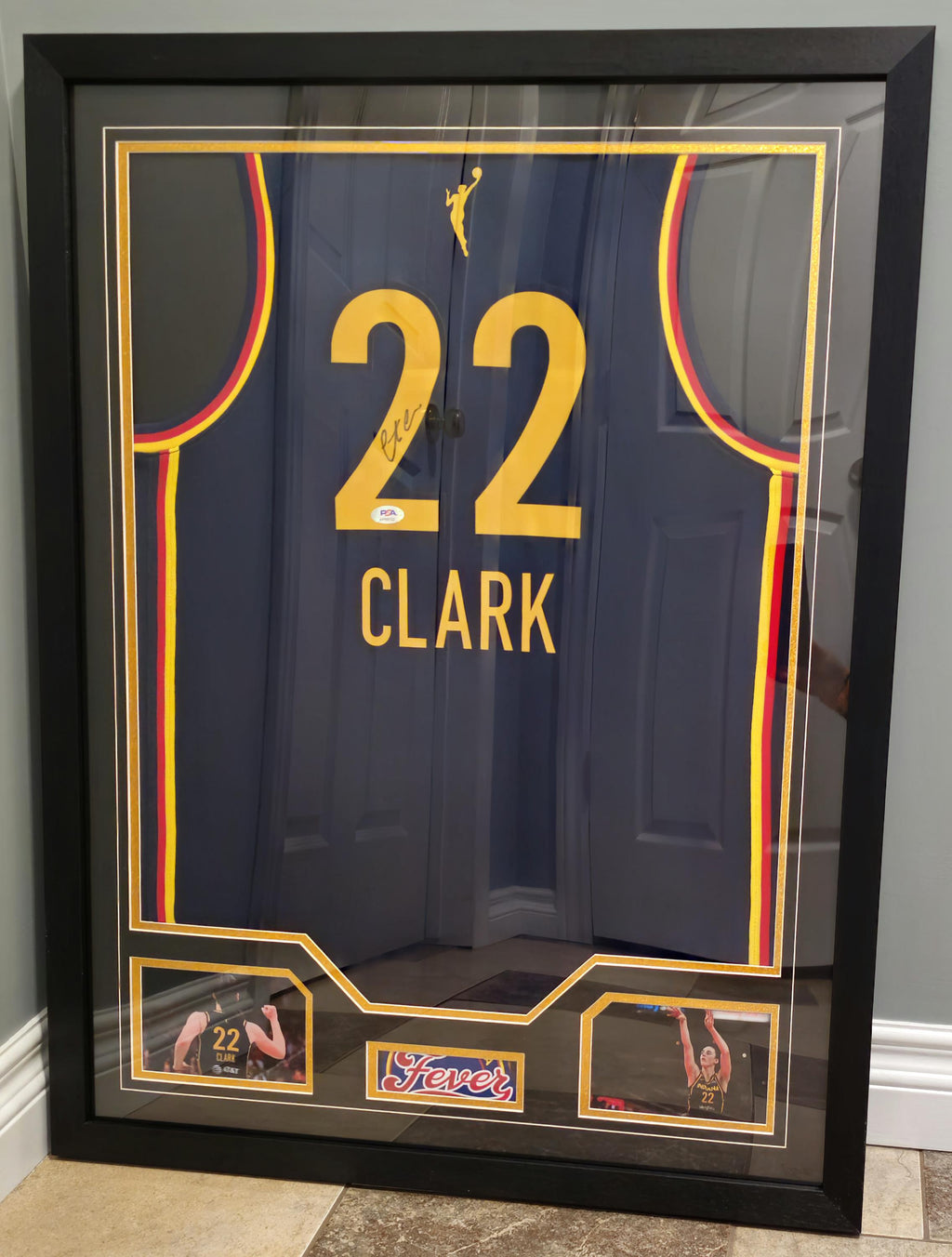 FRAMED! Caitlin Clark Signed Indiana Fever Jersey PSA COA Autographed