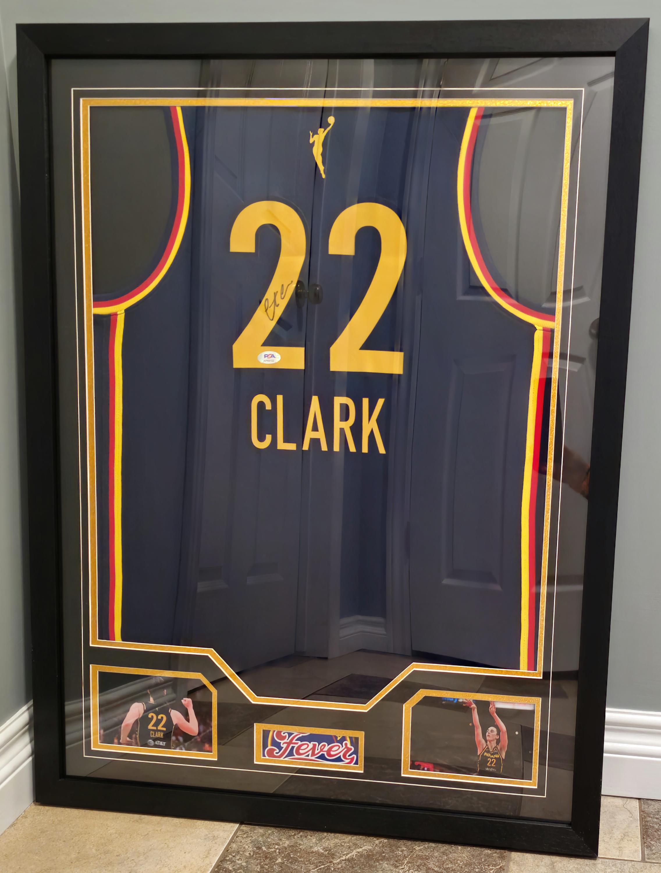 FRAMED! Caitlin Clark Signed Indiana Fever Jersey PSA COA Autographed